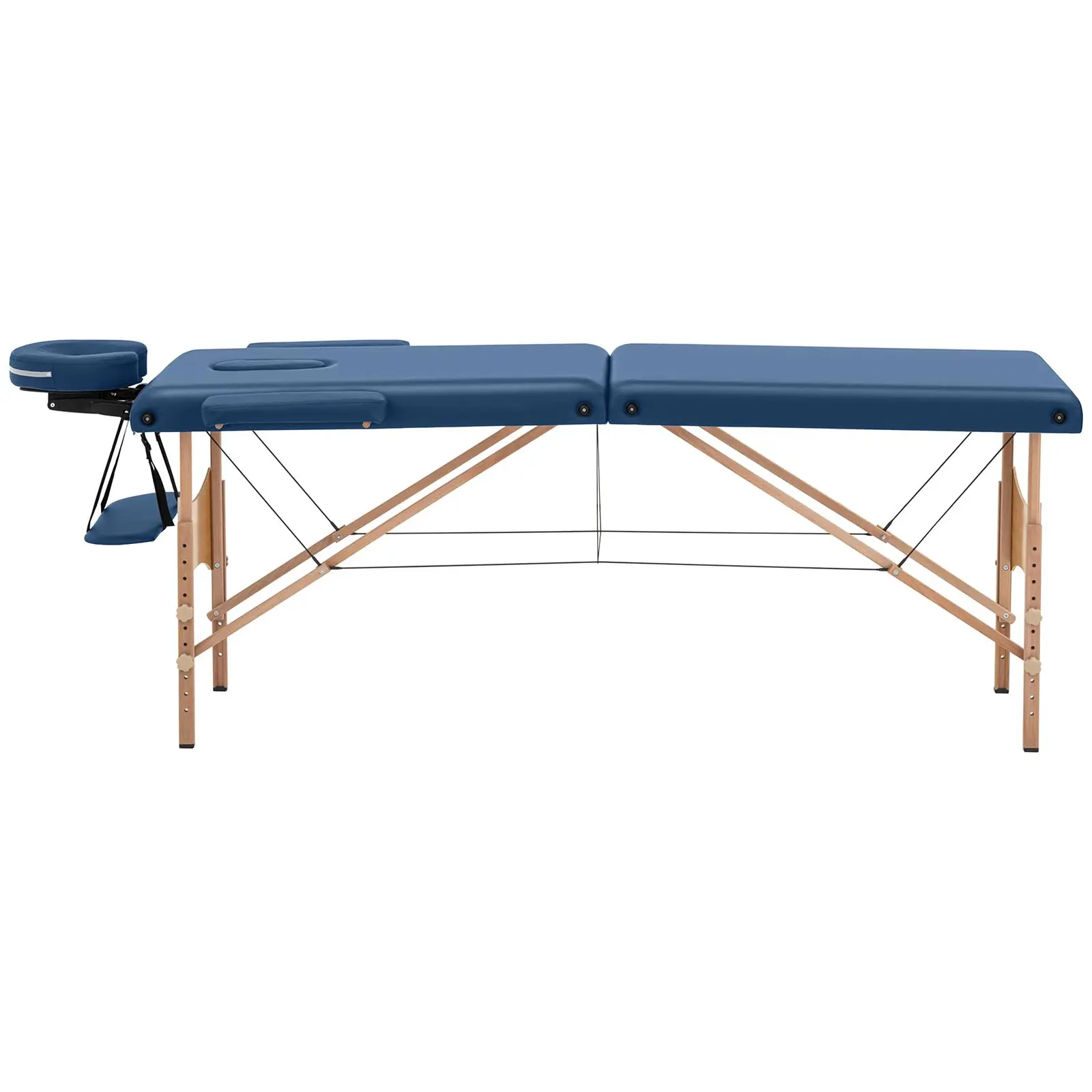 Camilla de masaje plegable - 185 x 60 x 63-86 cm - 227 kg - Azul