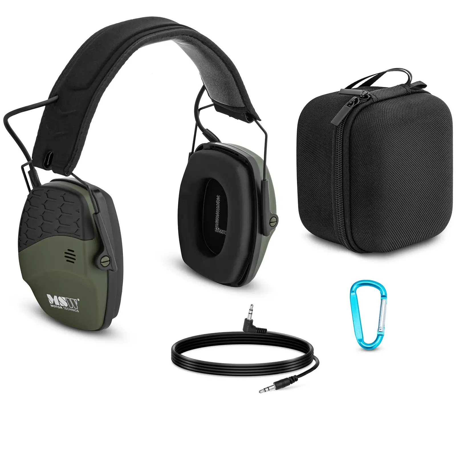 Protección auditiva con Bluetooth - control dinámico de ruido externo - verde