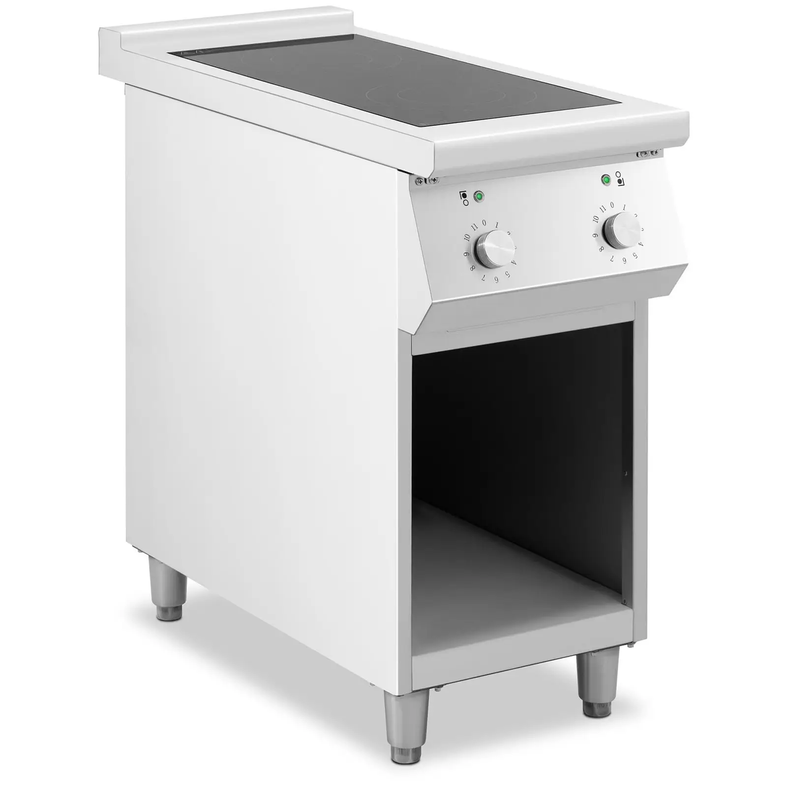 Cocina de inducción - 8500 W - 2 zonas - 260 °C - espacio de almacenamiento - Royal Catering