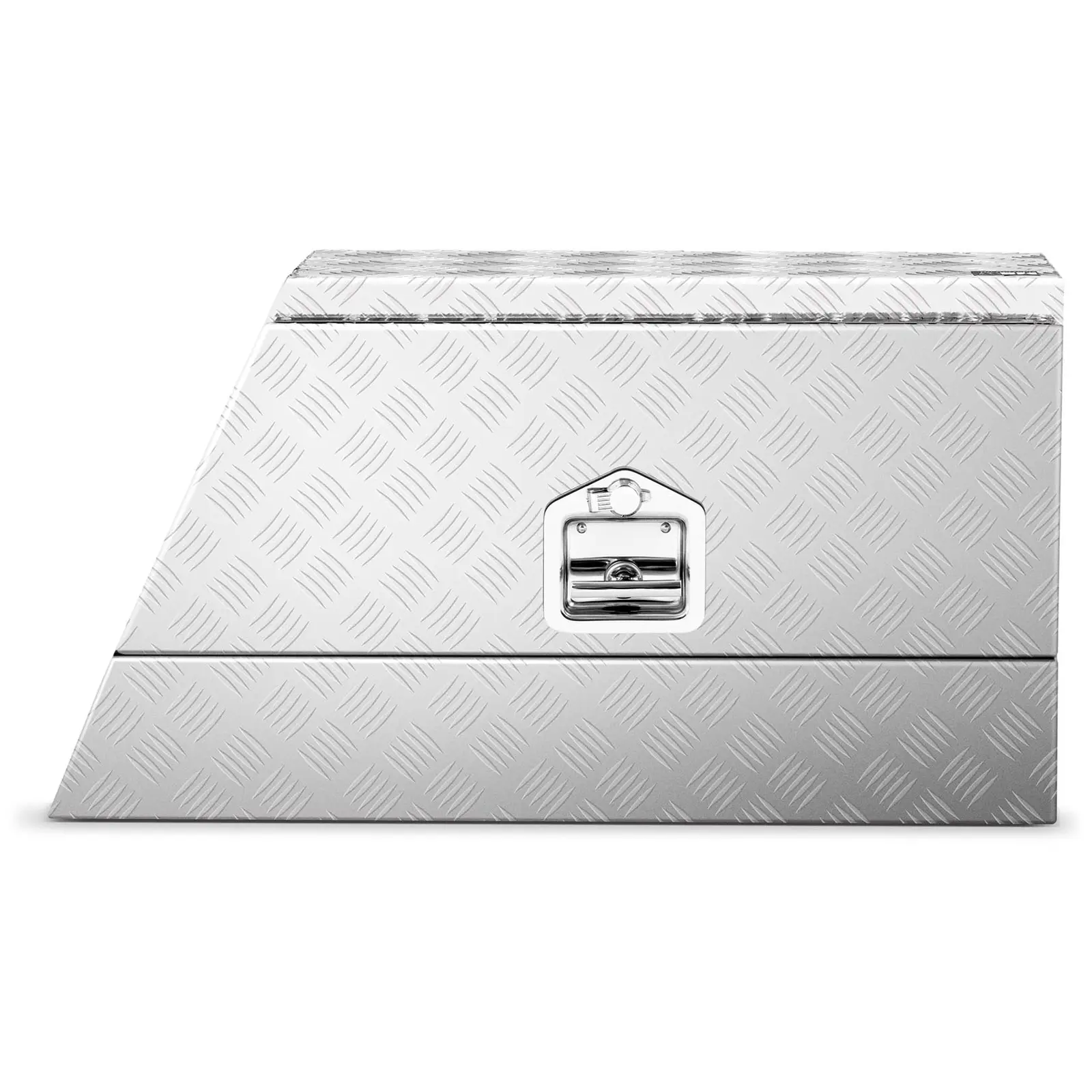 Caja de herramientas de aluminio - chapa corrugada - 75 x 25 x 40 cm - 75 L - con cerradura