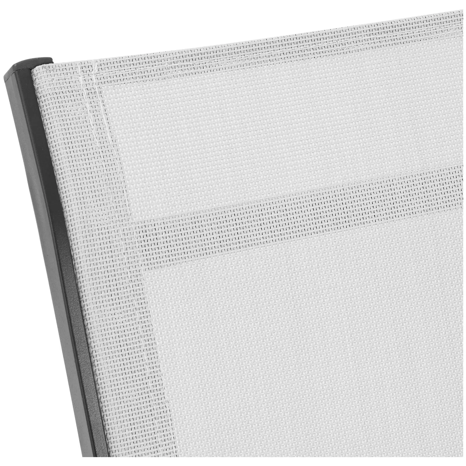 Tumbona - gris claro - estructura de aluminio - respaldo ajustable