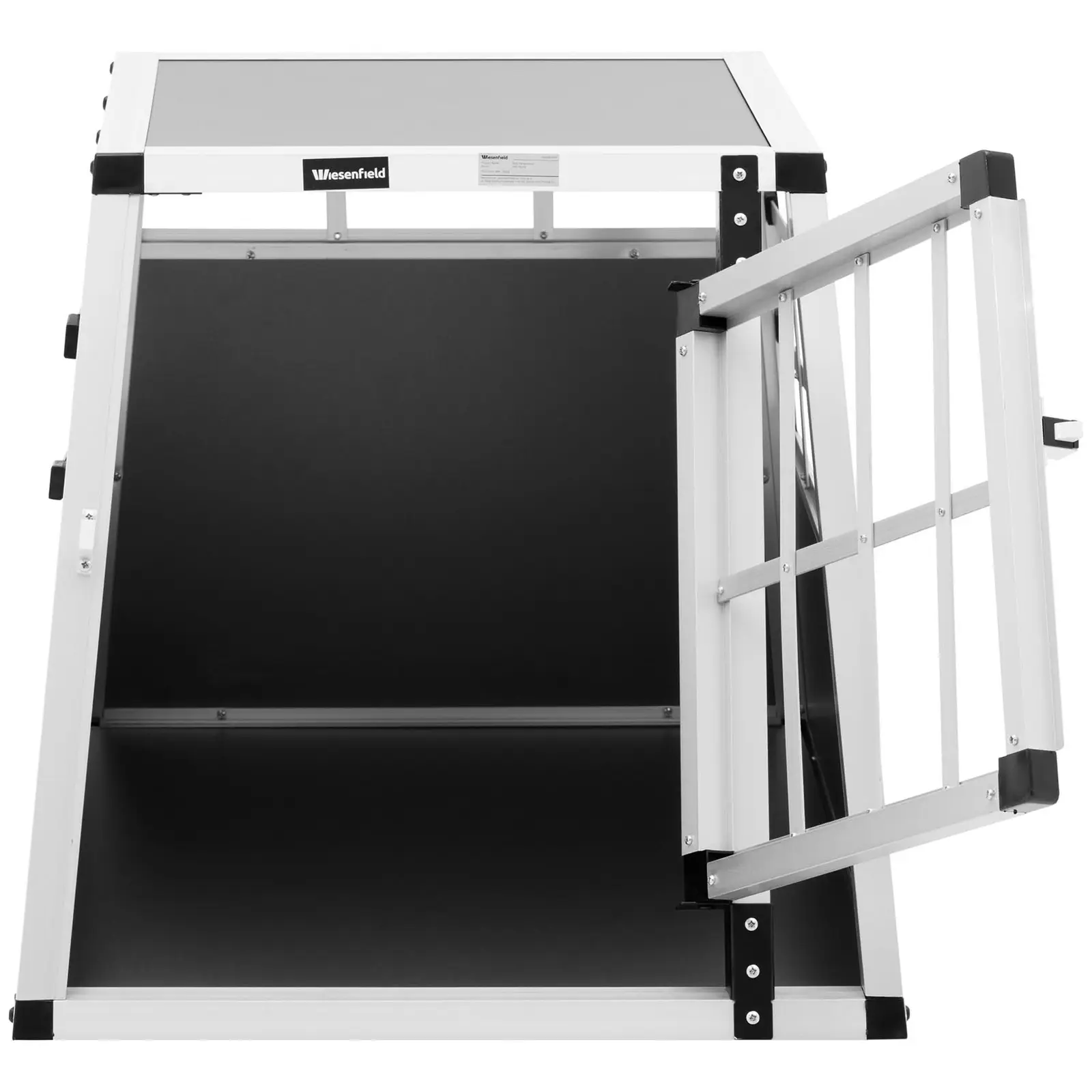 Caja transportadora de perros - aluminio - trapezoidal - 55 x 70 x 50 cm