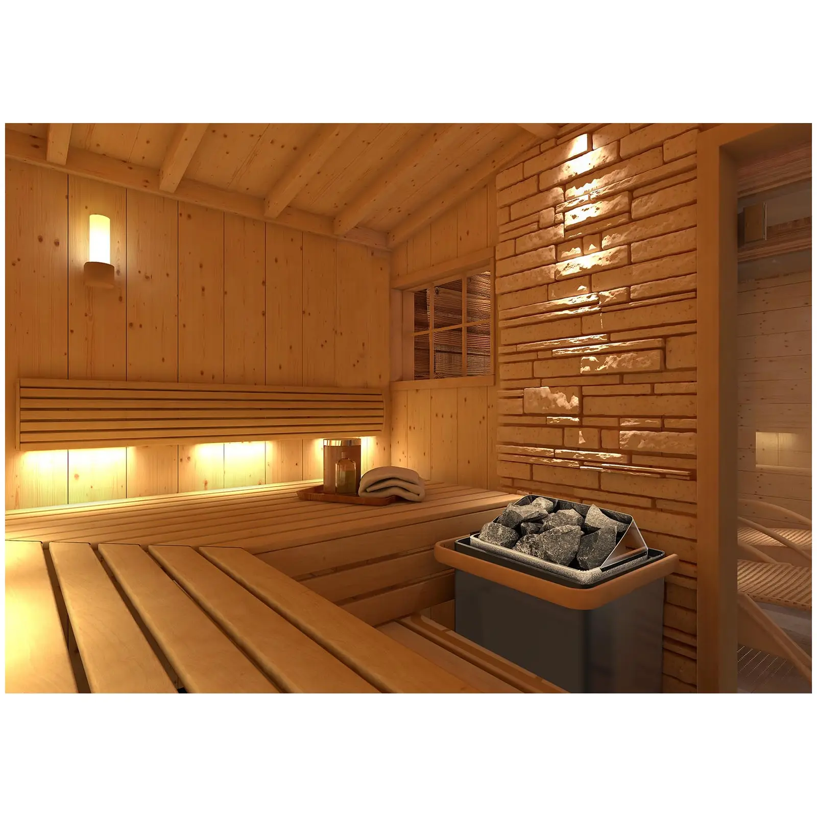 Horno de sauna - 6 kW - de 30 a 110 °C