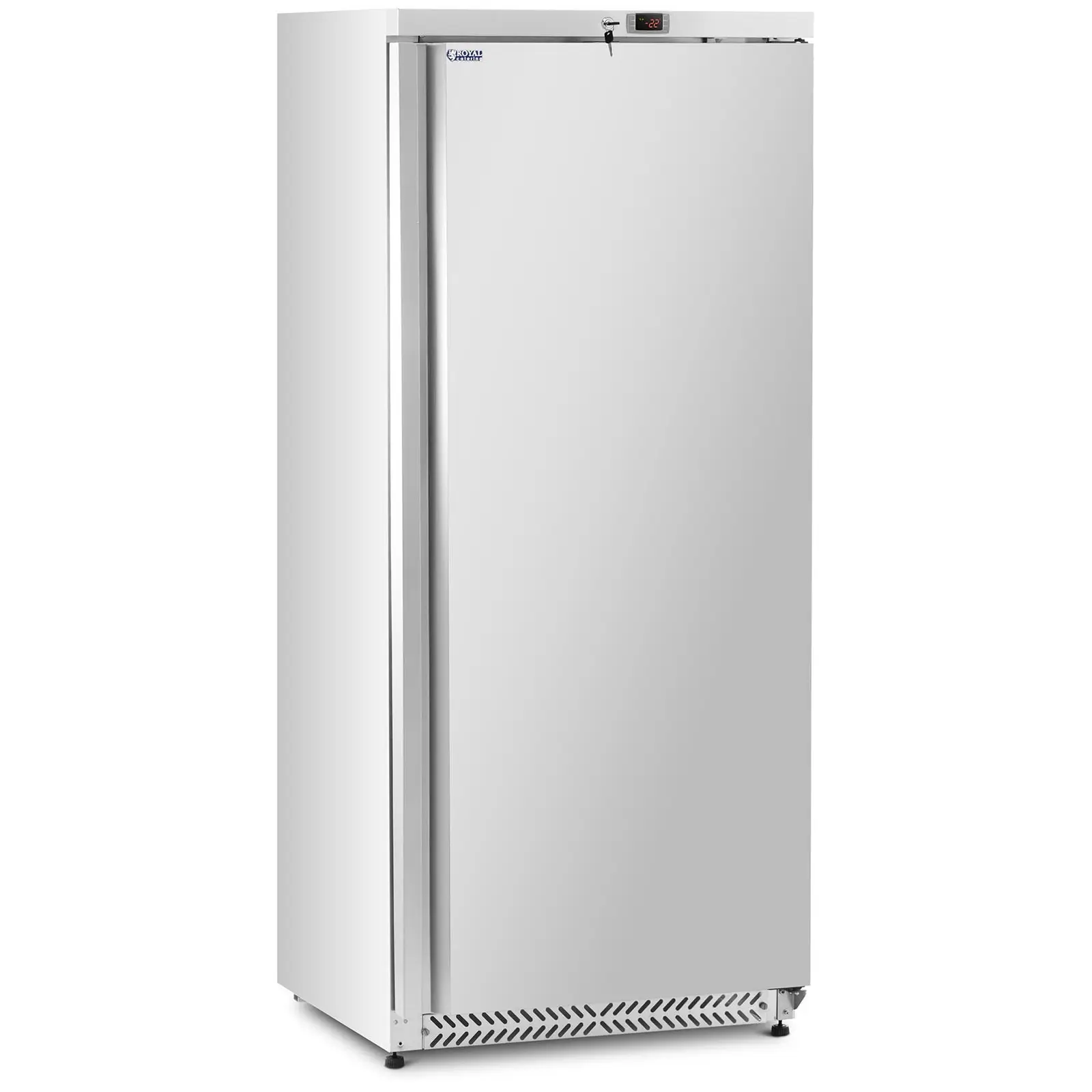 Congelador vertical - 590 L - Royal Catering - Plateado - refrigerante R290
