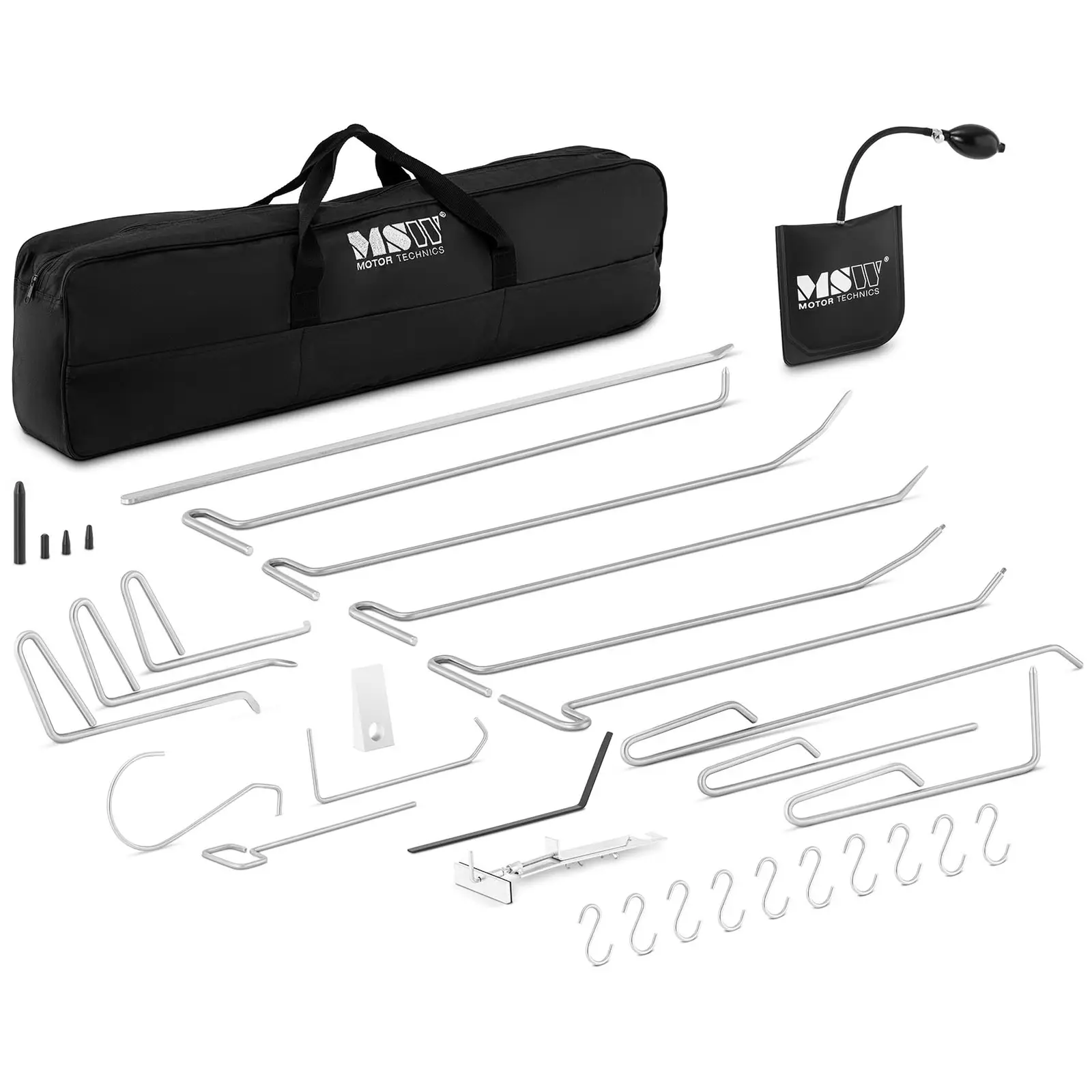 Kit de varillas para reparar abolladuras - 15 varillas + accesorios