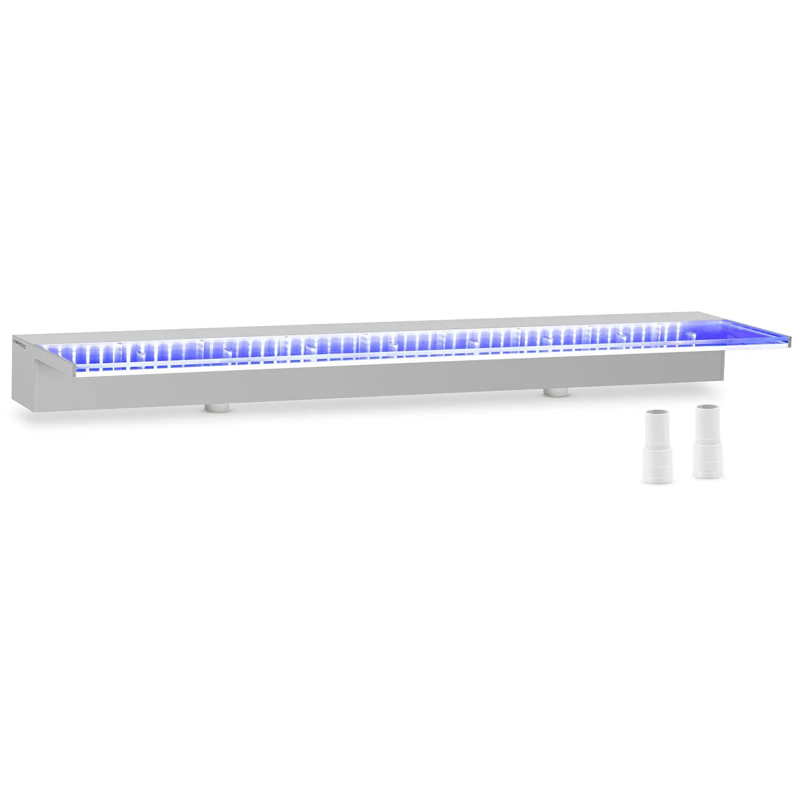 Cascada para piscina - 90 cm - iluminación LED - azul - salida de agua: 135 mm
