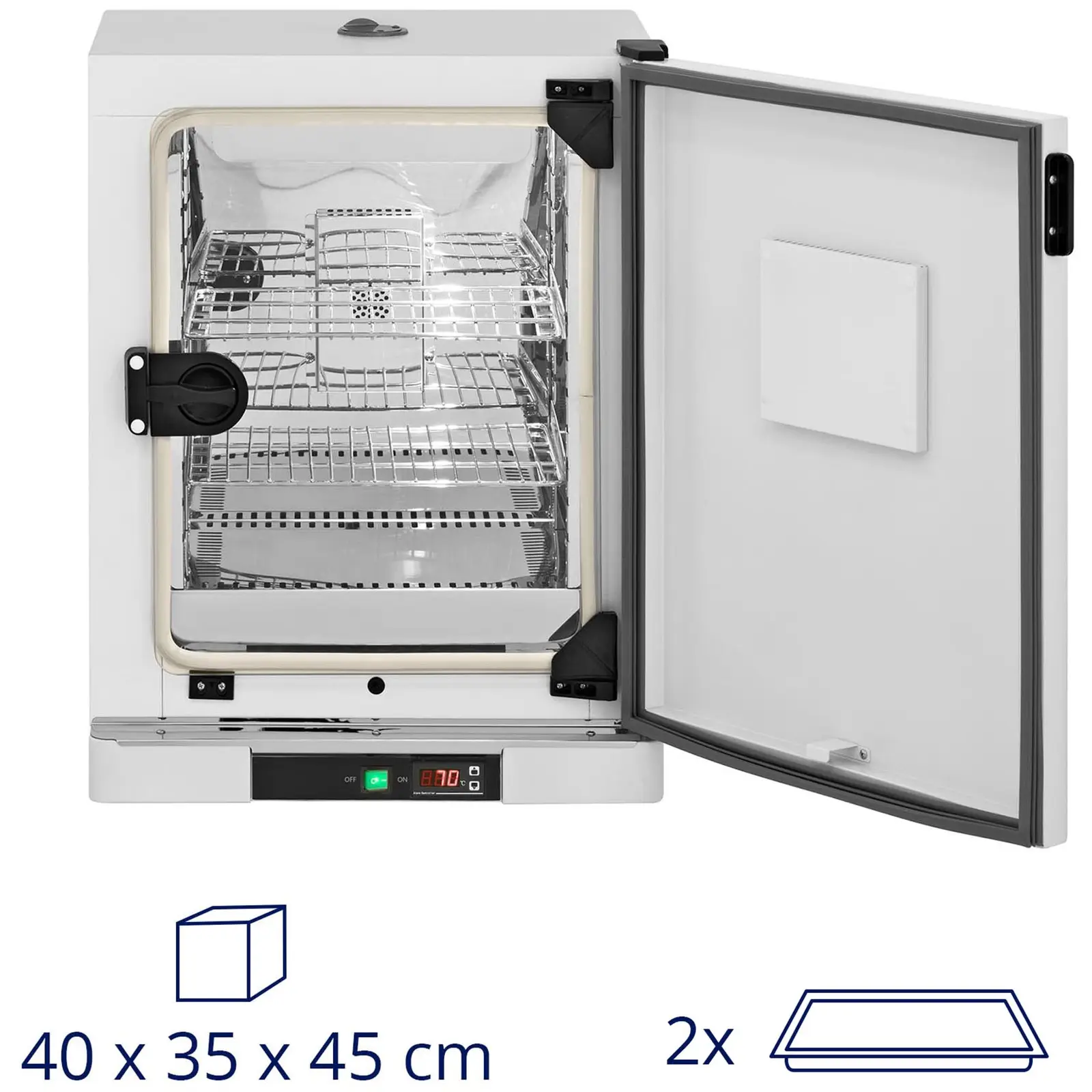 Incubadora de laboratorio - hasta 70 °C - 65 L - circulación de aire