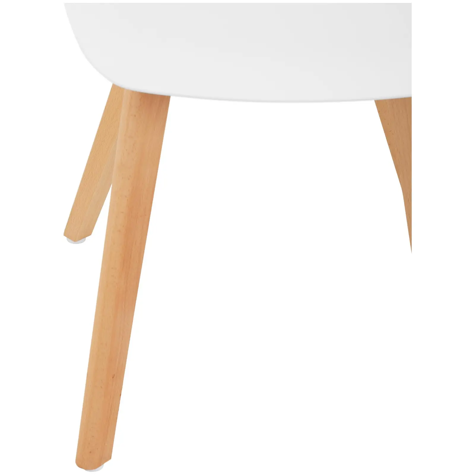 Ocasión Silla - set de 2 - hasta 150 kg - superficie de sentado 40 x 38 cm - blanca