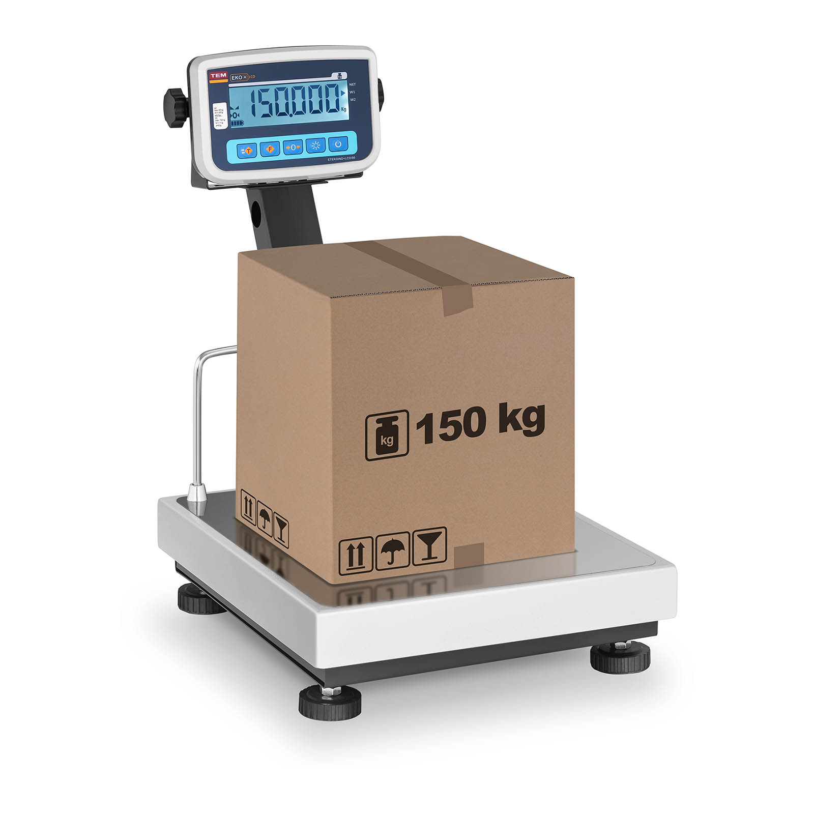 Balanza de plataforma - calibrada - 150 kg/50 g
