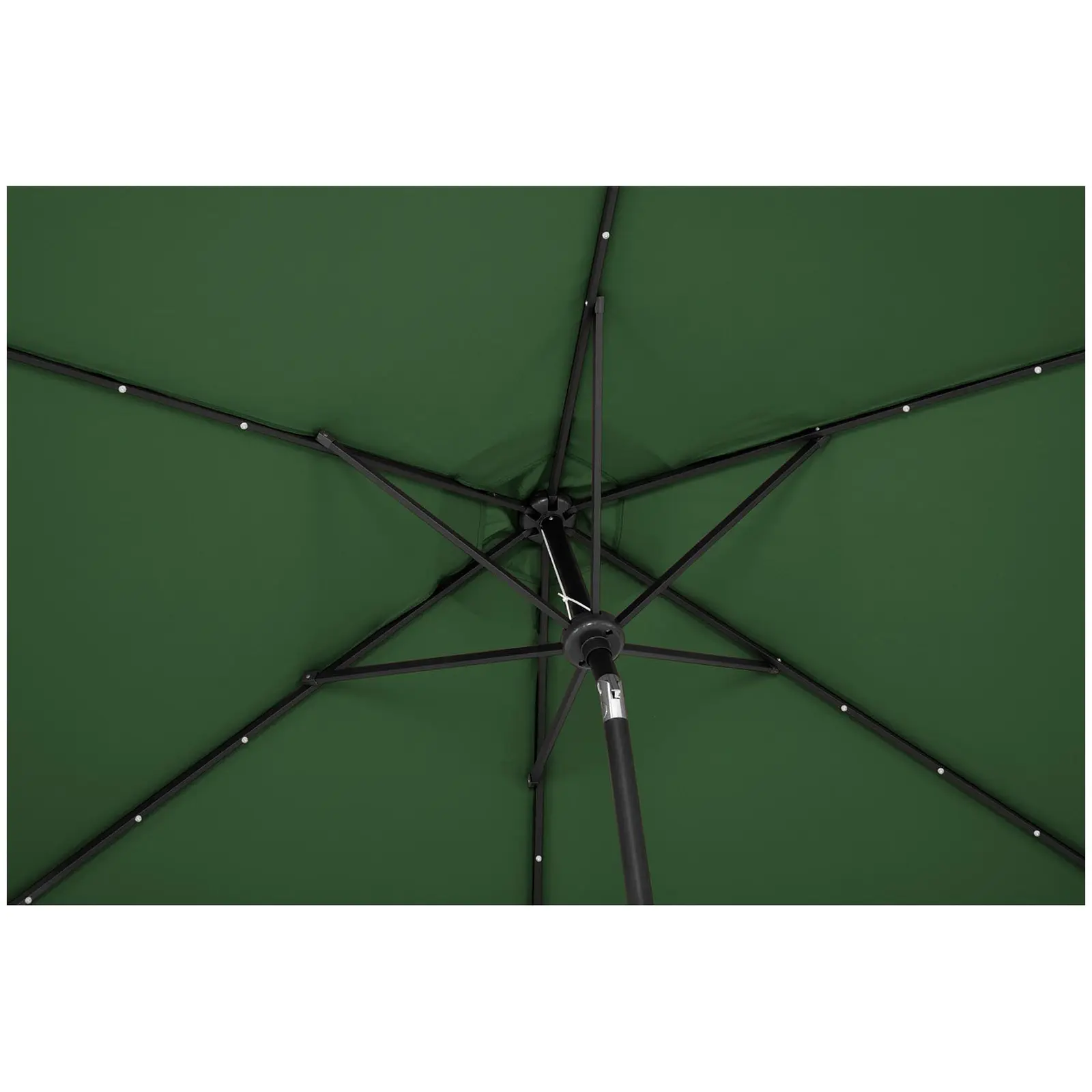 Ocasión Sombrilla con LED - verde - redonda - Ø 300 cm - inclinable