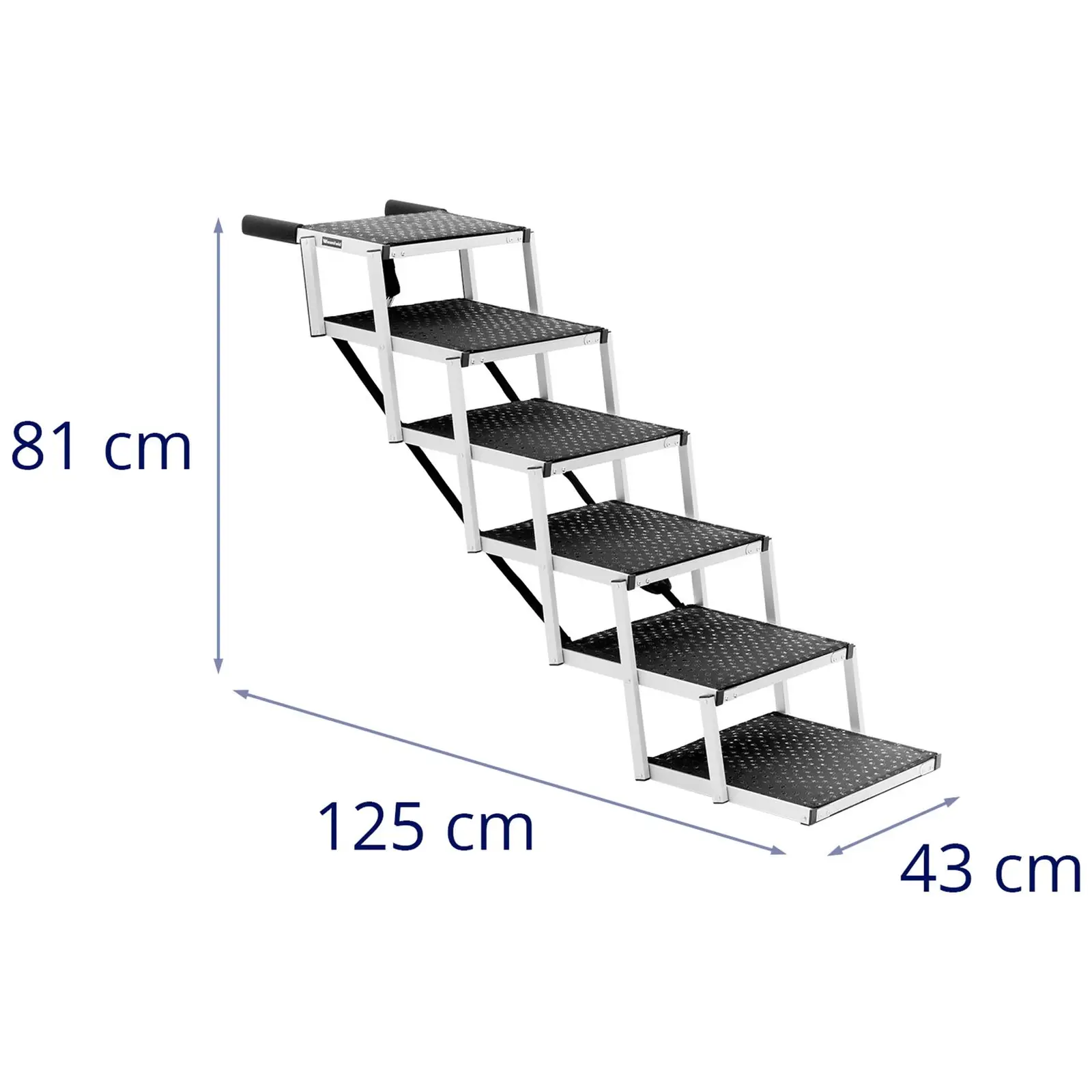 Escaleras para perros - altura:  81 cm - 68 kg - 6 peldaños