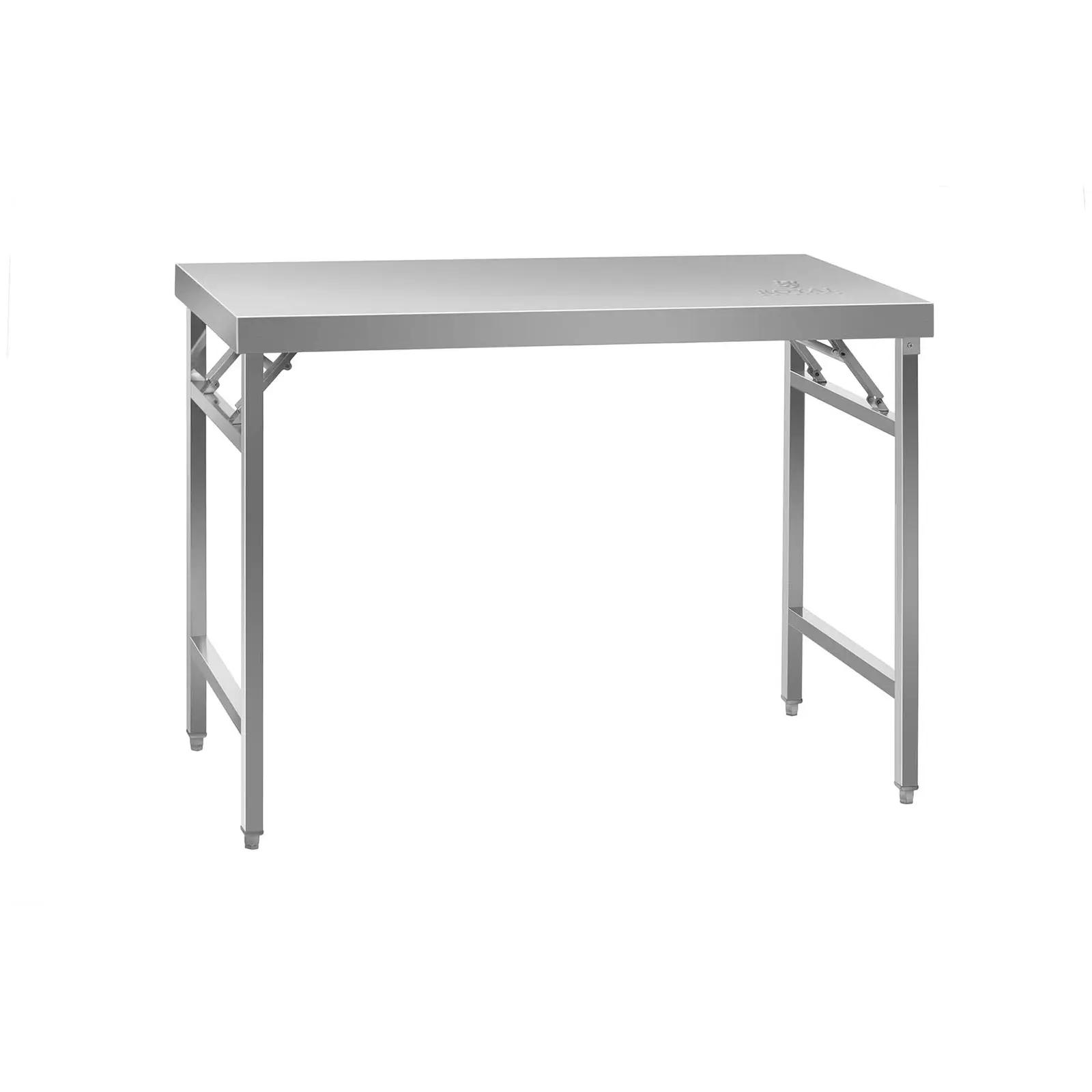 Mesa de trabajo plegable - acero inoxidable - 120 x 60 cm