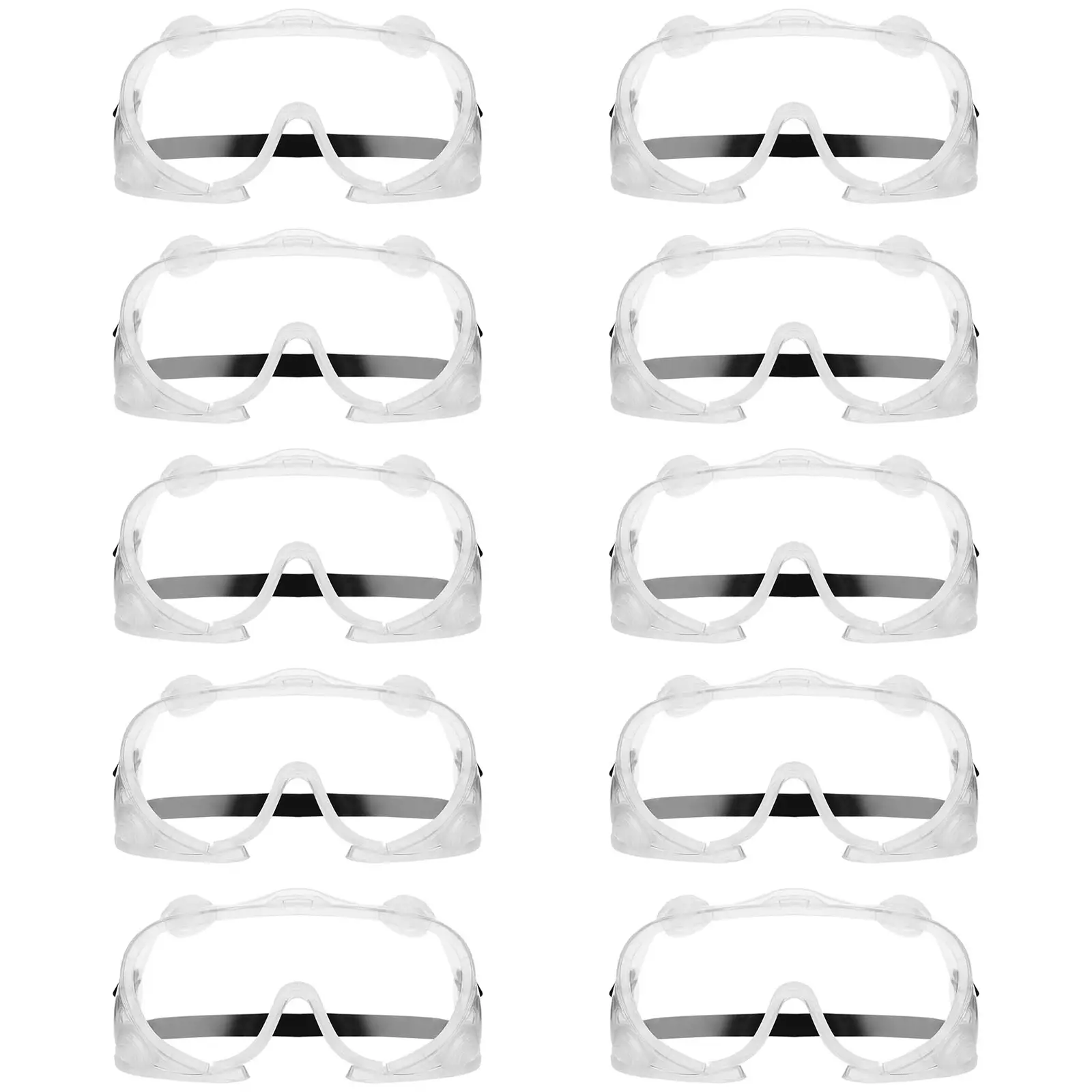 Gafas de seguridad - set de 10 - transparentes - talla única