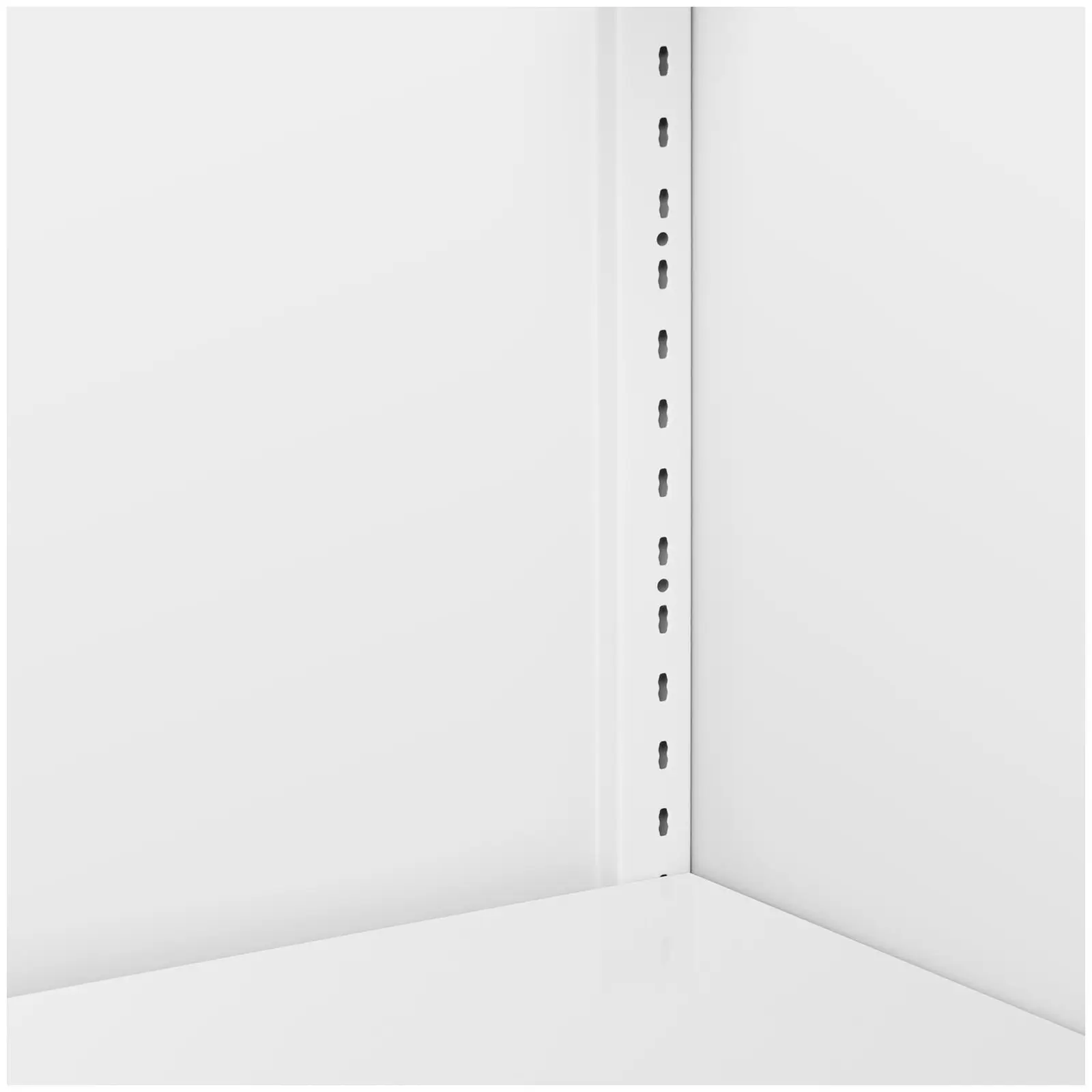 Armario metálico - 180 cm - 4 estantes - blanco