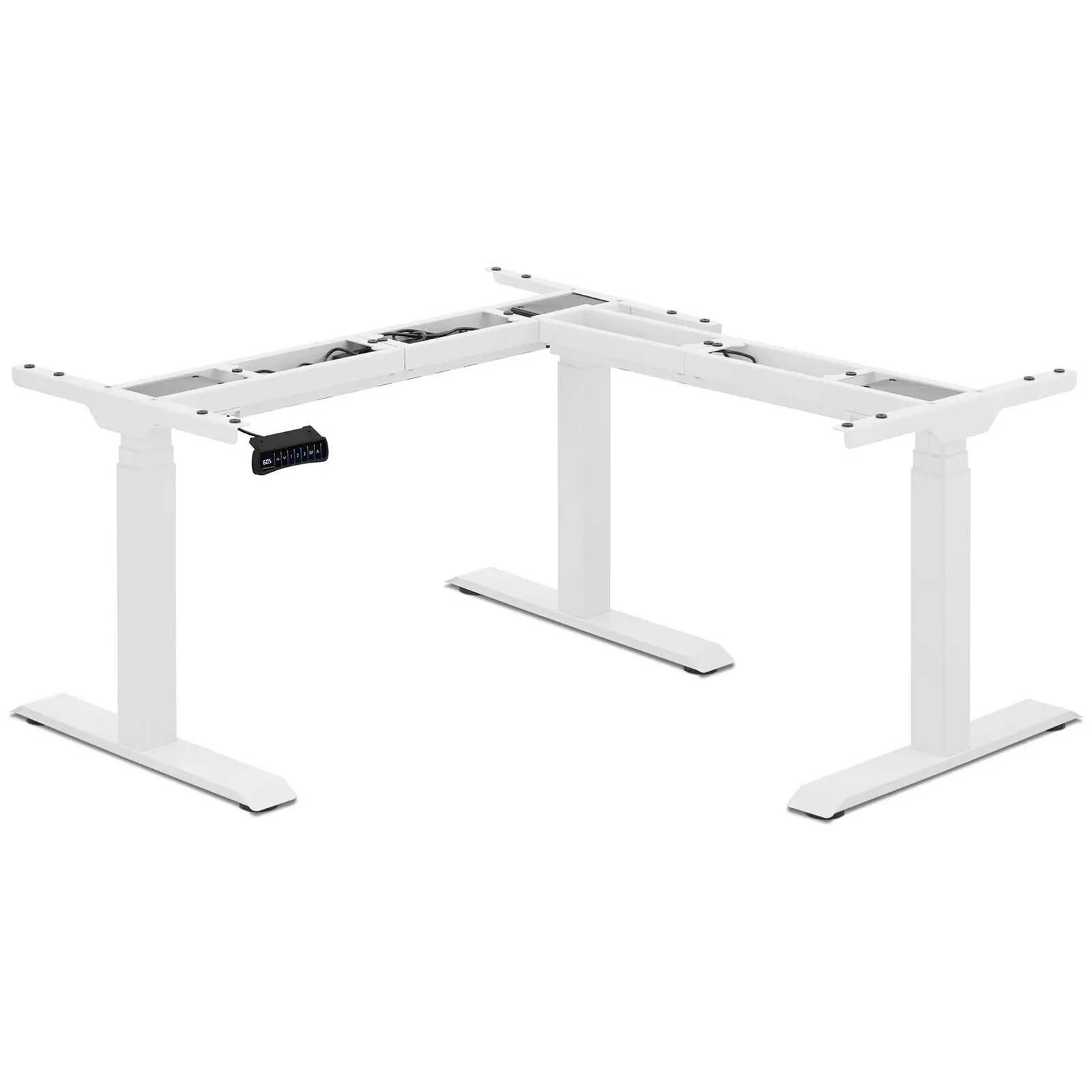 Bastidor para mesa de esquina con ajuste de altura - altura: 58 - 123 cm - ancho: 90 - 150 cm (izquierda) / 110 - 190 cm (derecha)
