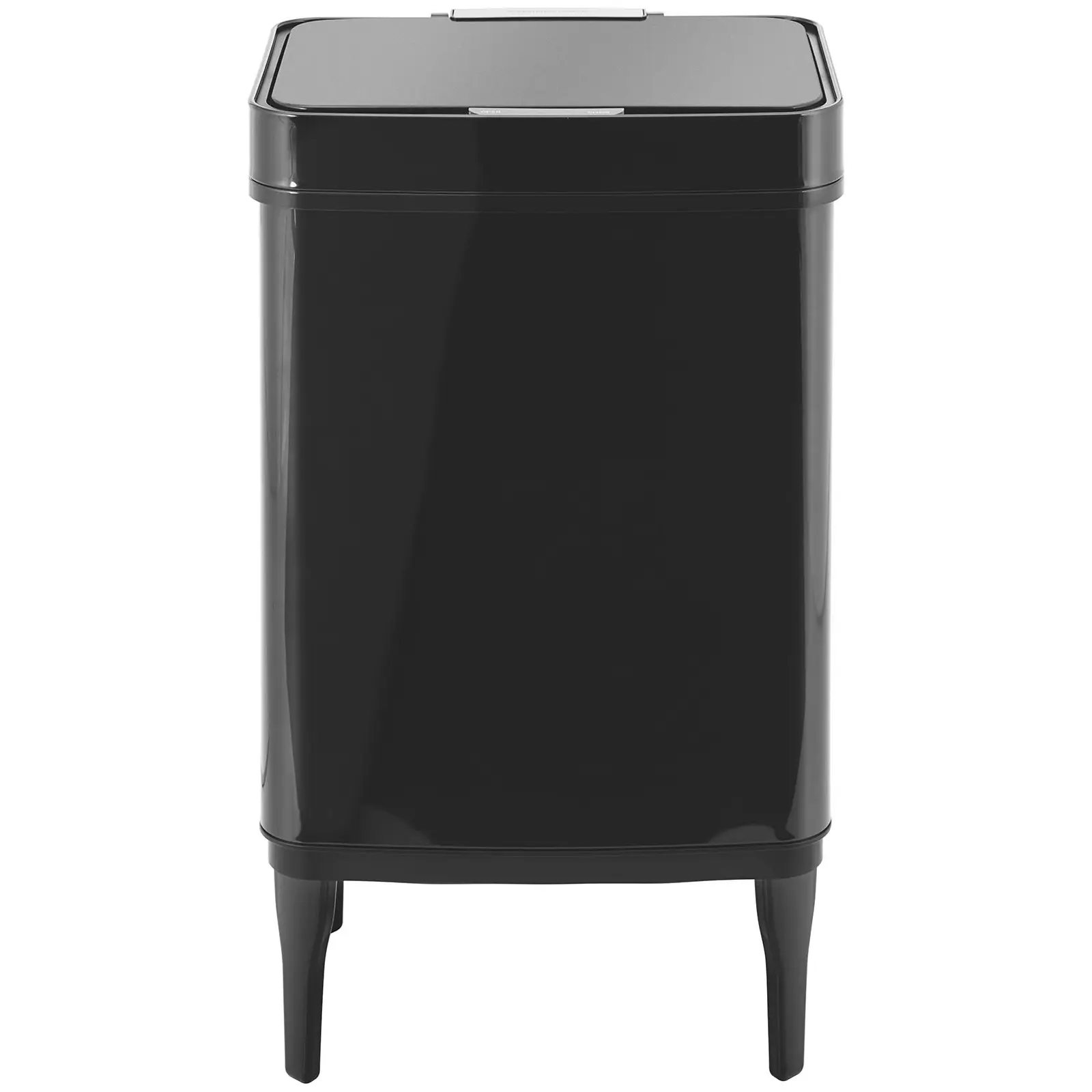 Cubo de basura - 45 L - negro - pies de apoyo