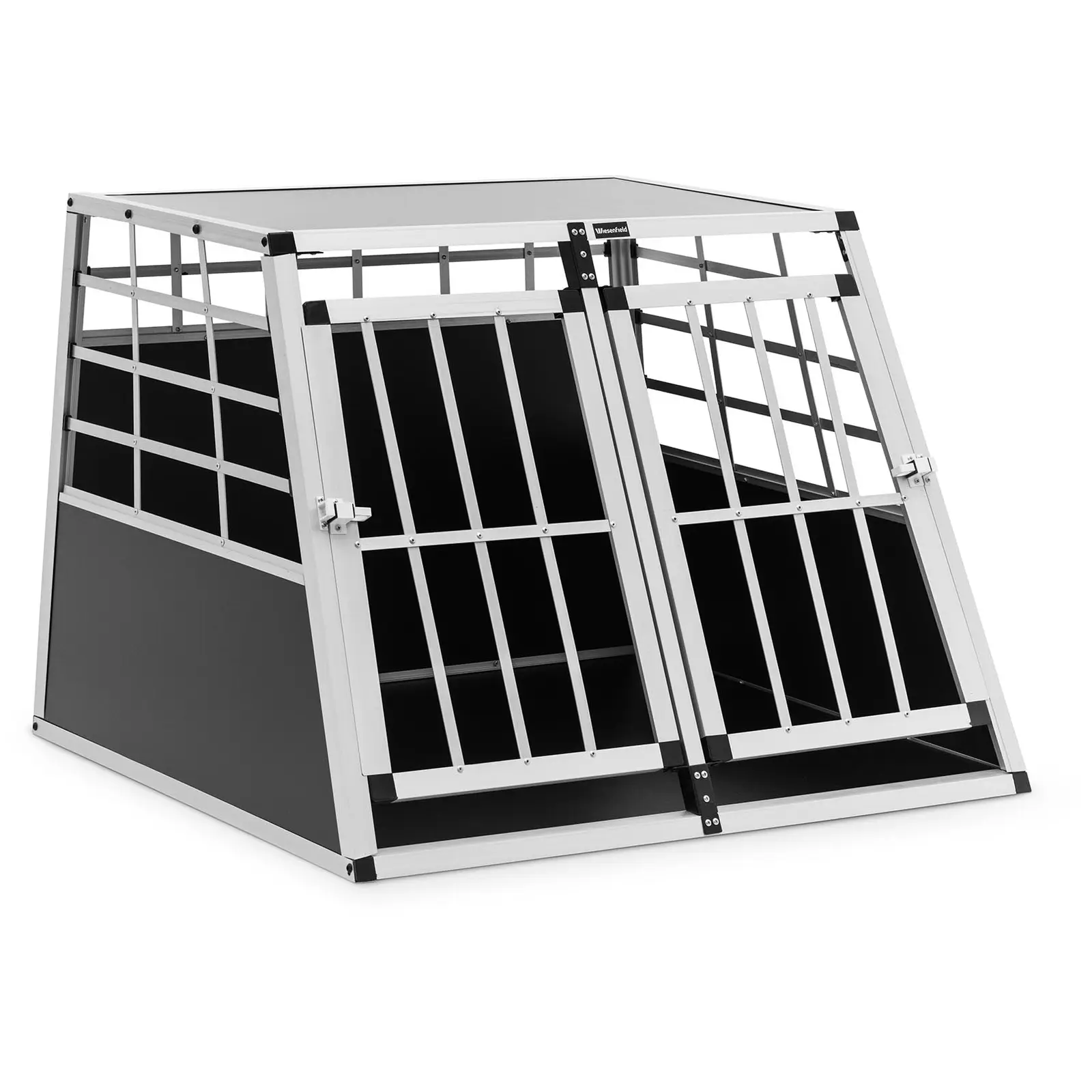 Caja transportadora de perros - aluminio - trapezoidal - 85 x 95 x 69 cm