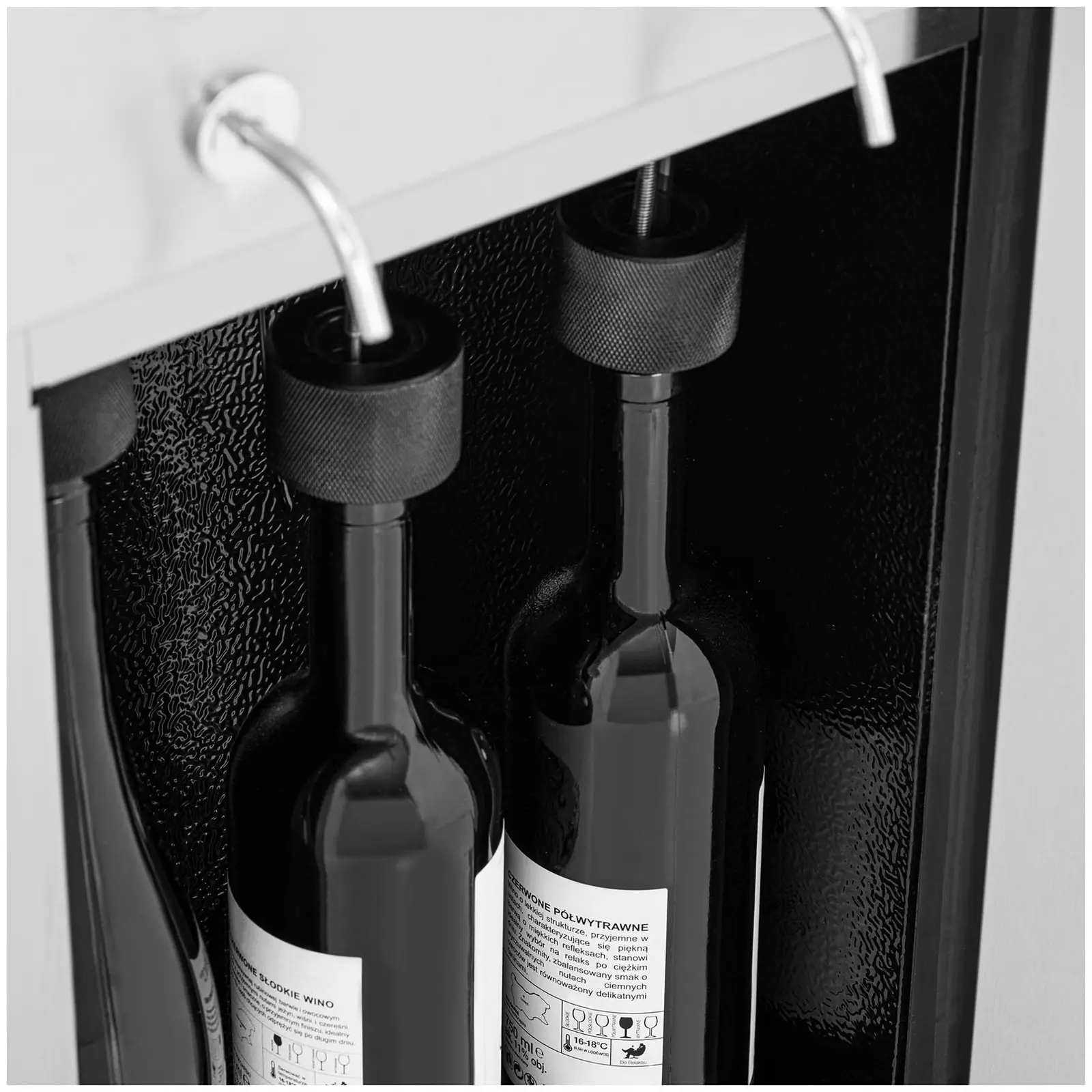 Ocasión Nevera para vinos - con dispensador - 6 botellas - acero inoxidable