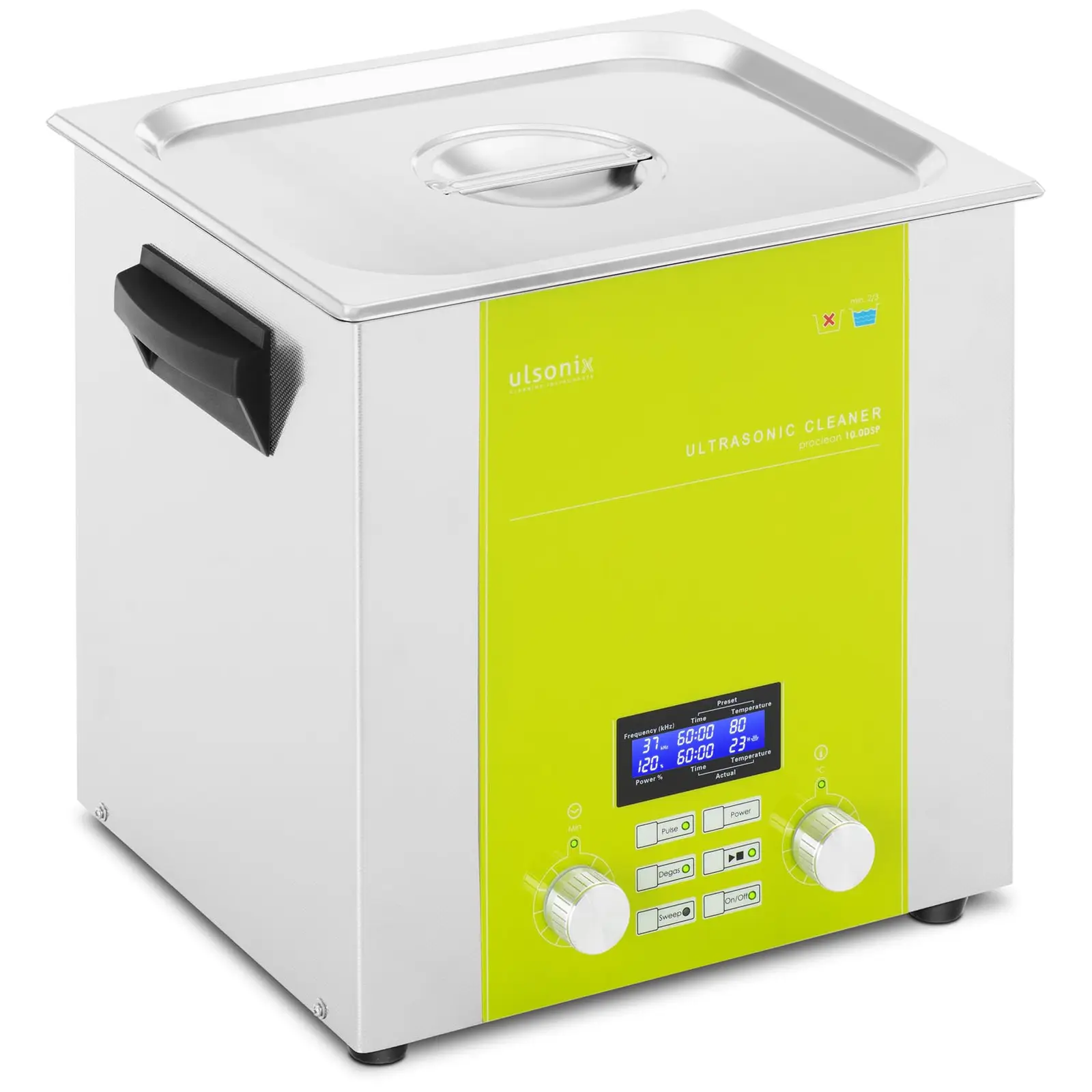 Limpiador por ultrasonidos - 10 litros - desgasificación - barrido - pulso