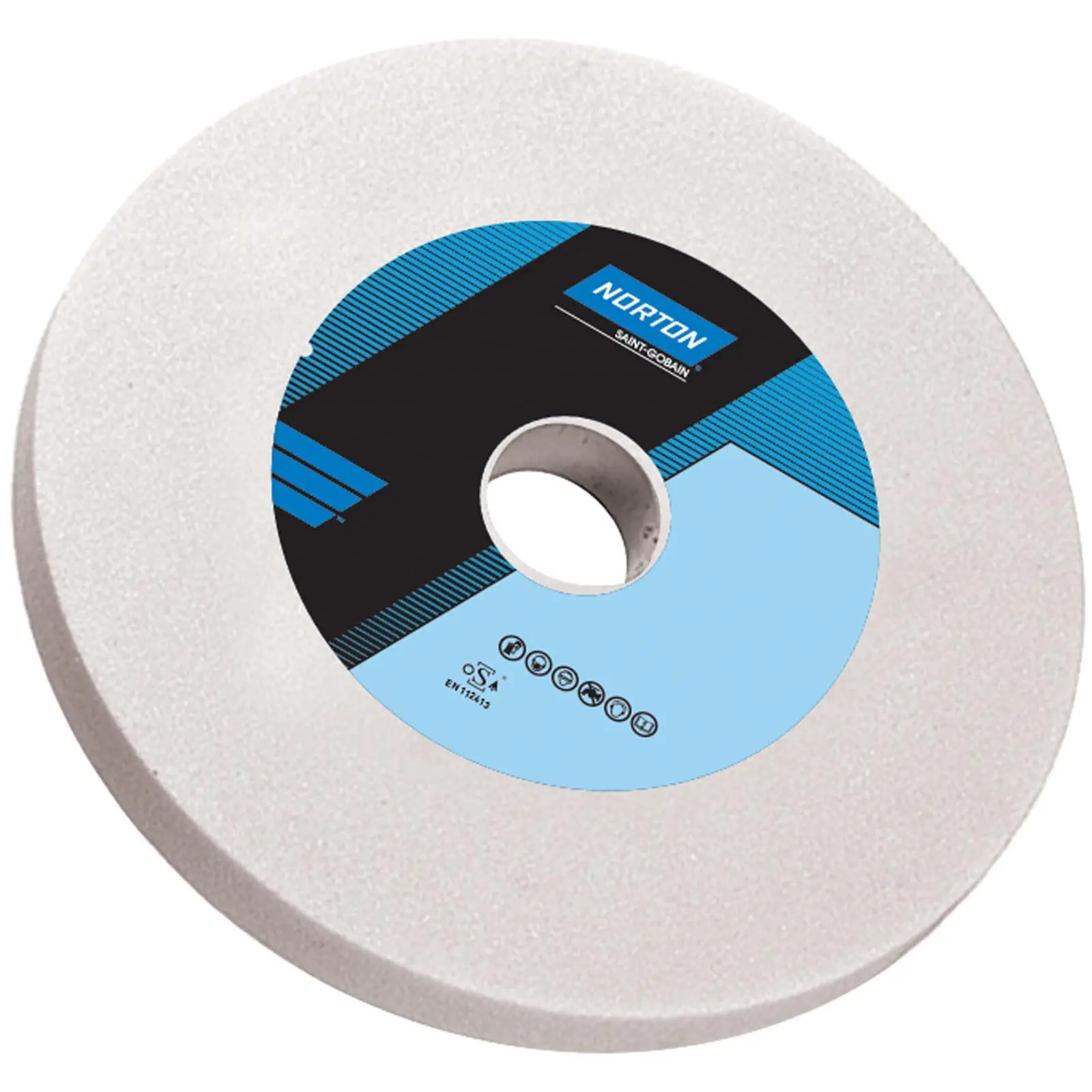 Disco para amoladora - Ø 200 mm - grano: 36 - grado de dureza: N - óxido de aluminio blanco - 2 unidades