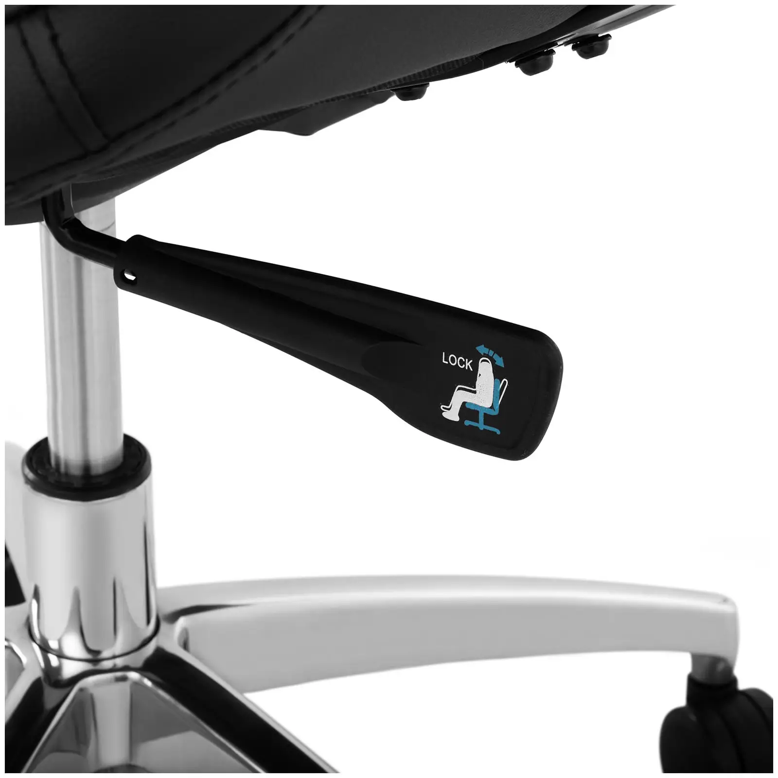 Ocasión Silla de escritorio - silla de dirección - cuero sintético - cromo - 150 kg