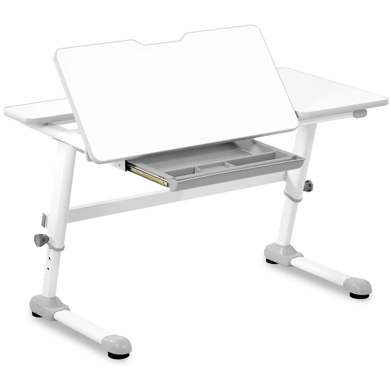 Mesa de escritorio para niños - 120 x 66 cm - inclinable en 0 - 50° - altura: 600 - 760 mm - con cajón