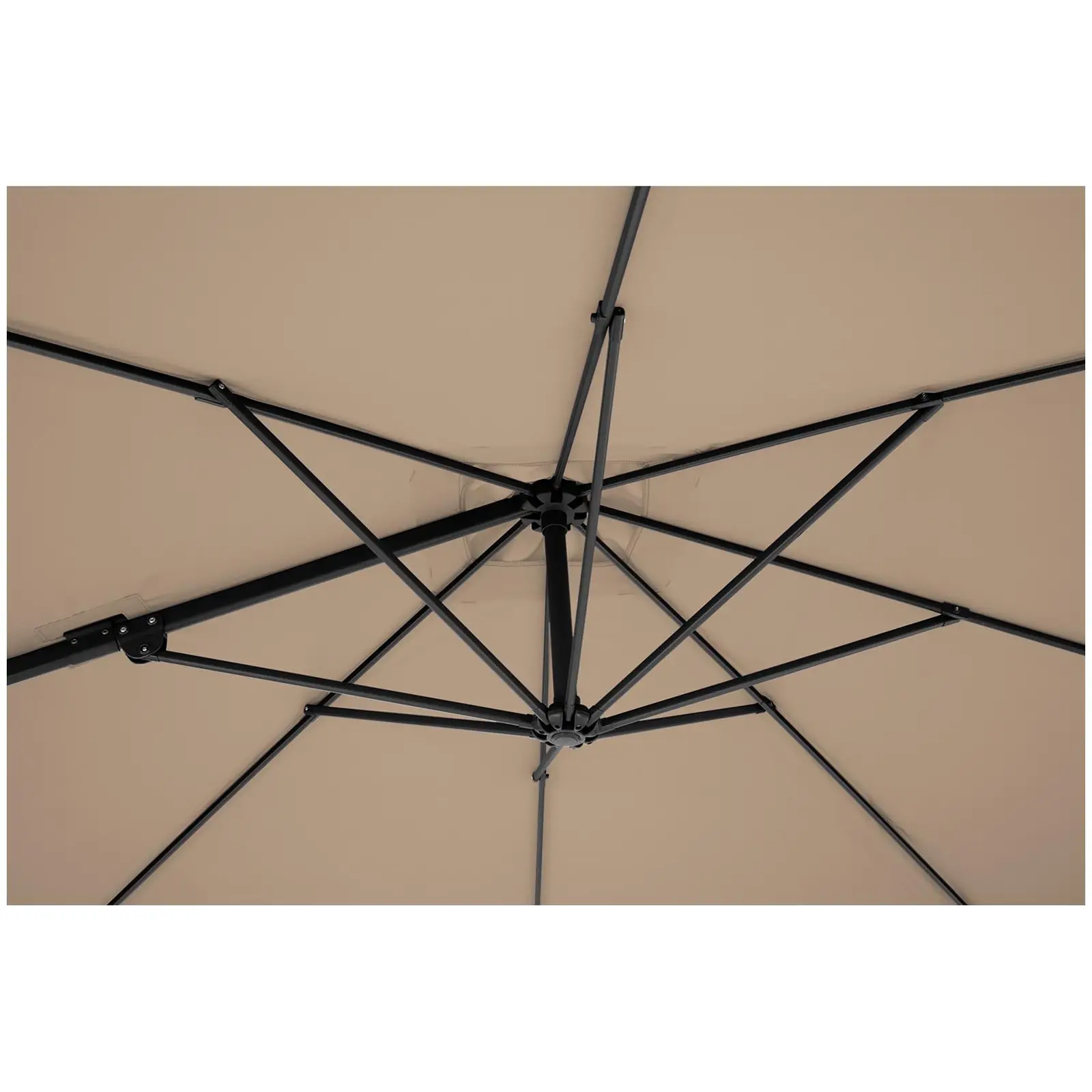 Ocasión Sombrilla semáforo - topo - cuadrado - 205 x 250 cm - giratoria