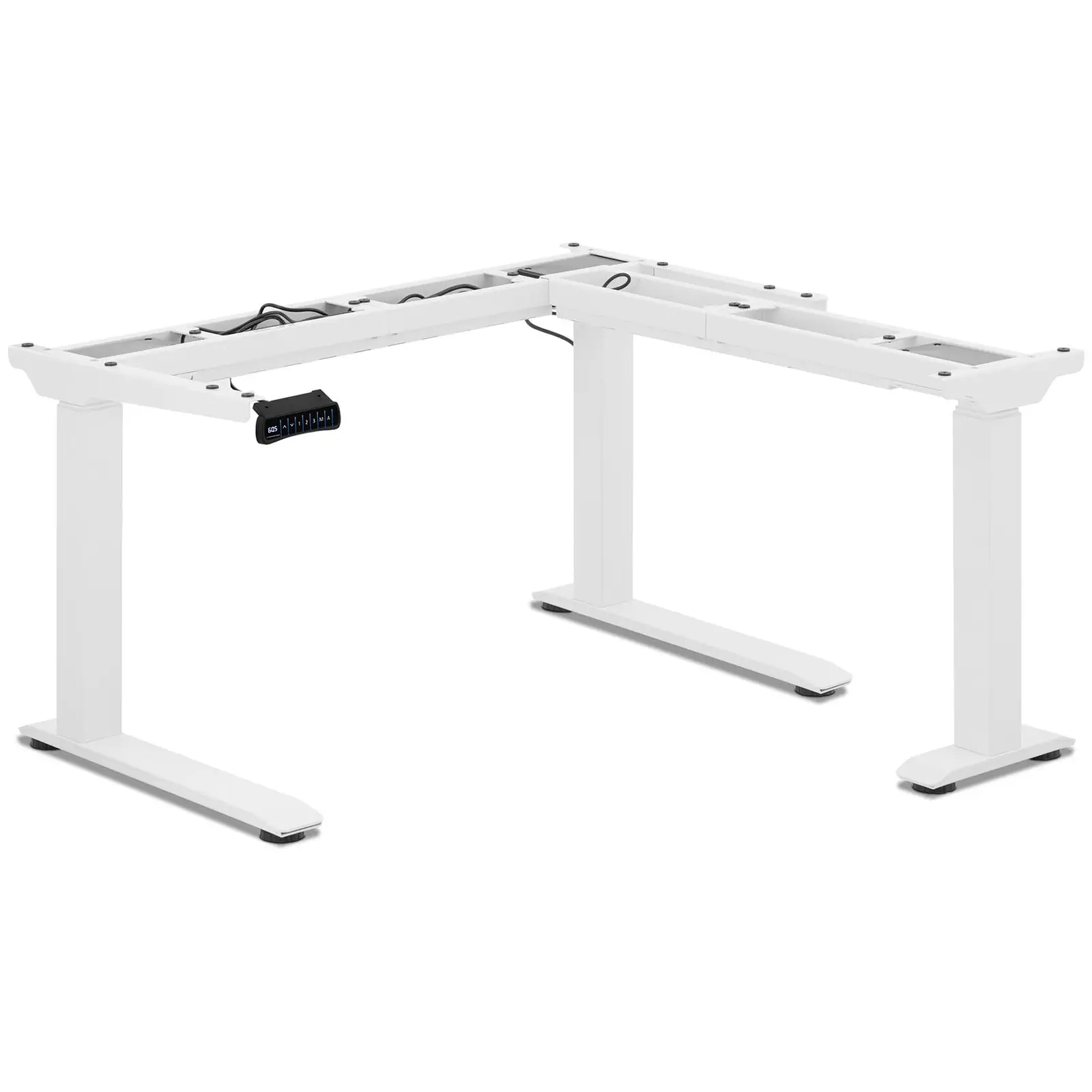 Bastidor para mesa de esquina con ajuste de altura - altura: 60 - 125 cm - ancho: 110 - 190 cm (izda.) / 90 - 150 cm (dcha.)