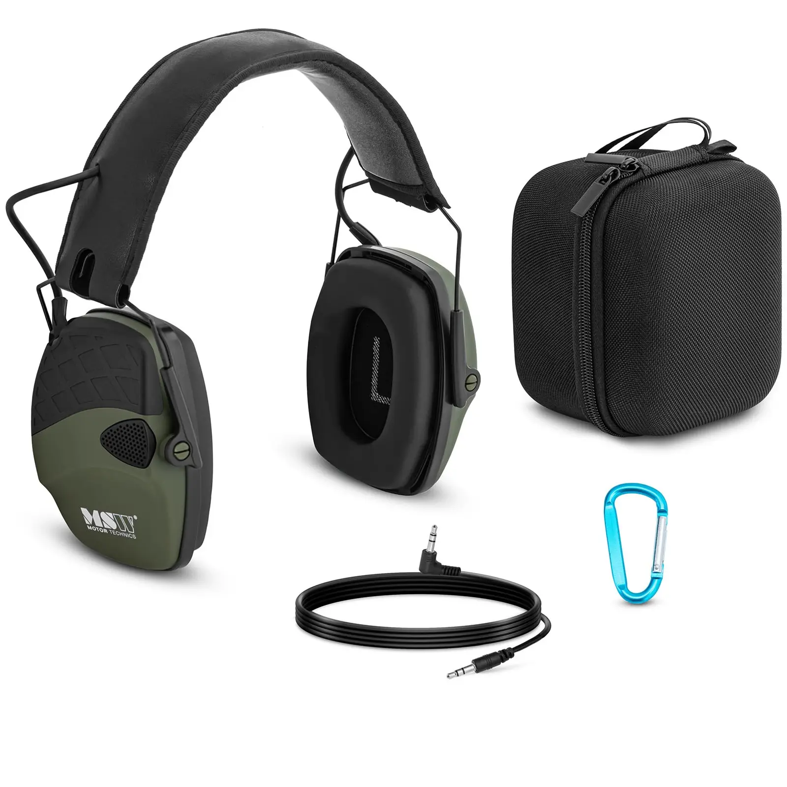 Protección auditiva - control dinámico de ruido externo - verde