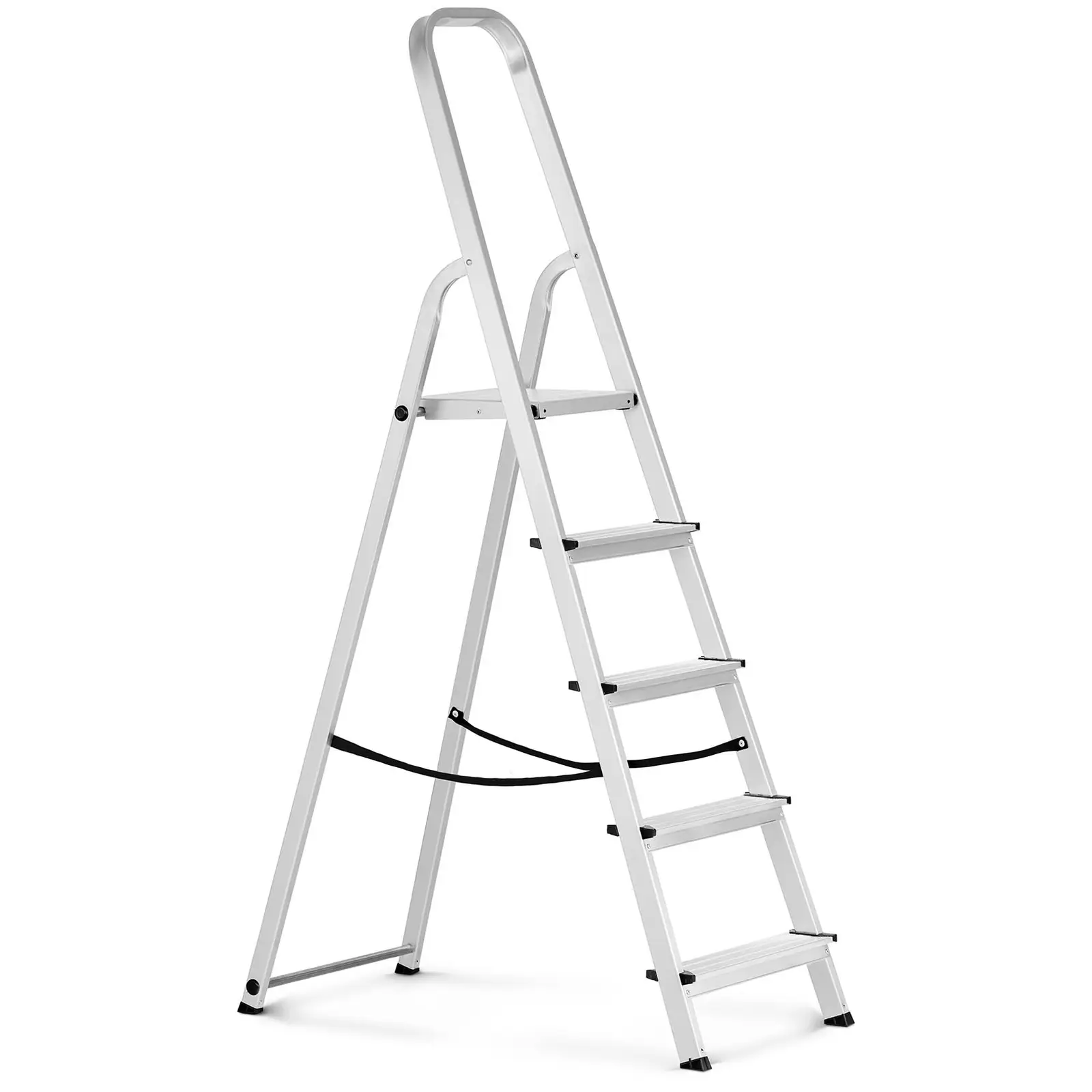 Escalera de aluminio - 5 peldaños - 99,5 cm