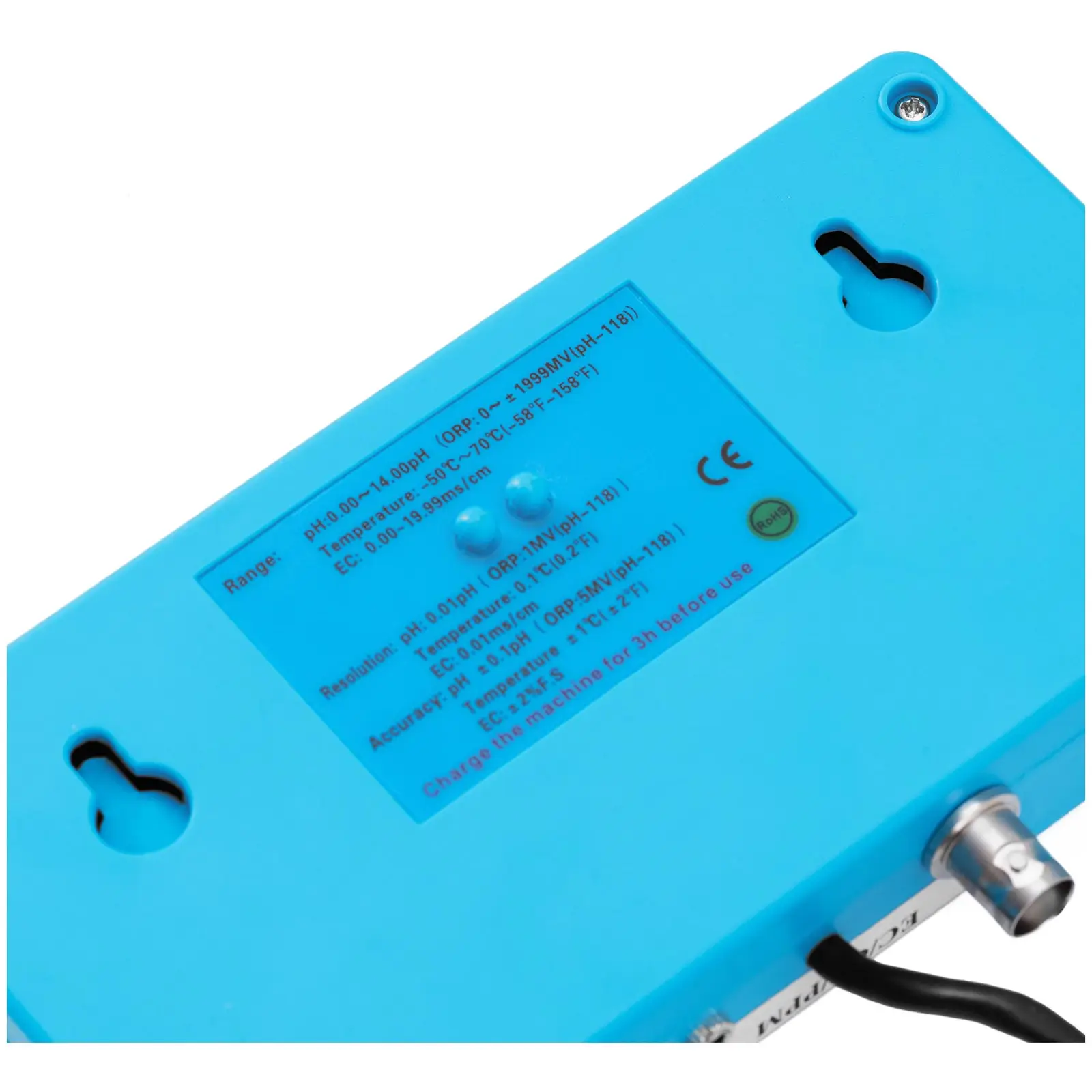 Medidor digital para agua - temperatura - pH - EC - TDS - CF