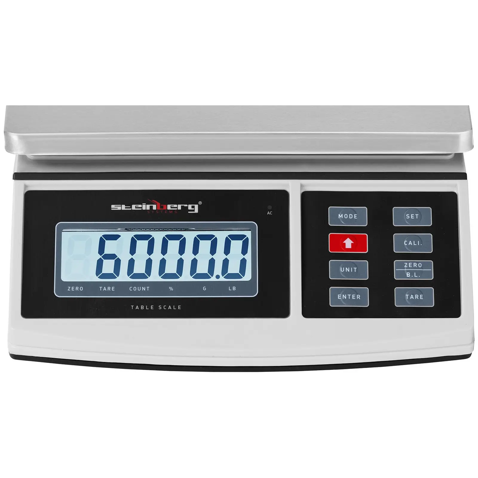 Balanza de mesa - 6 kg / 0,2 g - 21 x 27 cm - LCD