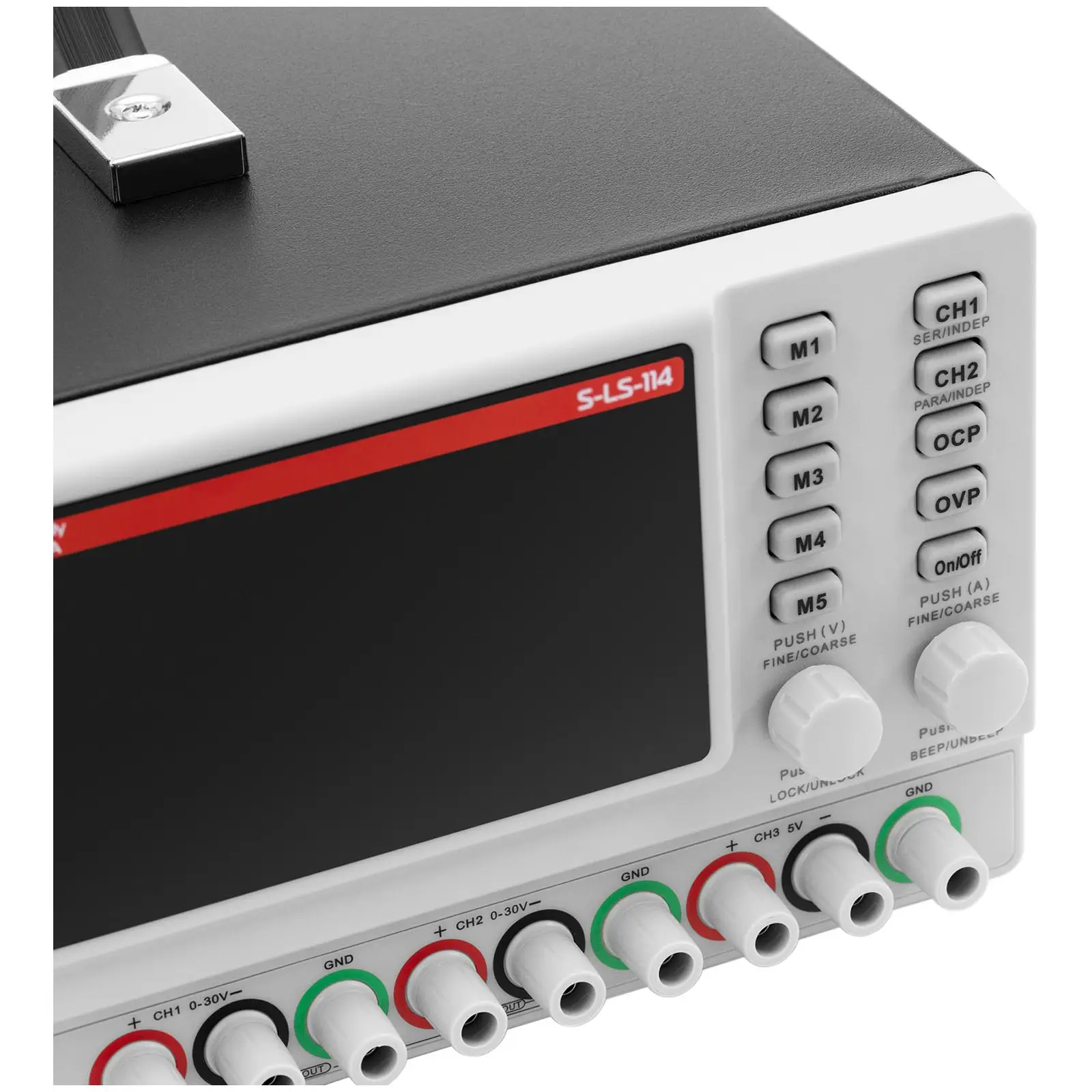 Fuente de alimentación para laboratorio - 0 - 30 V - 0 - 5 A DC - 550 W - 5 puestos de memoria - pantalla LED - USB/RS232