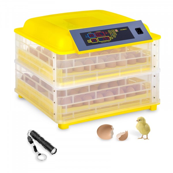 Ocasión Incubadora - 96 huevos - ovoscopio y suministro de agua - totalmente automática