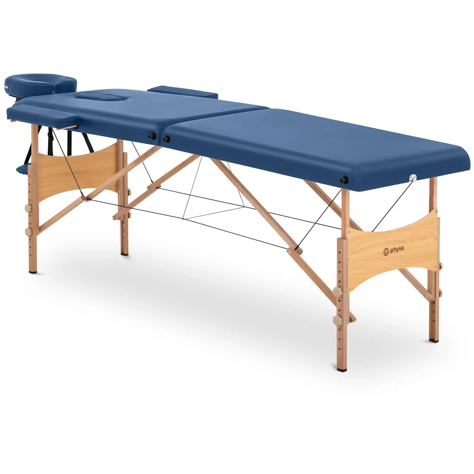 Camilla de masaje plegable - 185 x 60 x 63-86 cm - 227 kg - Azul