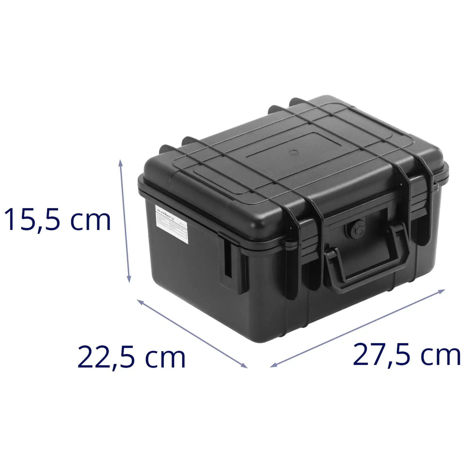 Maletín para cámara fotográfica - resistente al agua - 6 L - negro - 27,9 x 22,8 x 15,3 cm