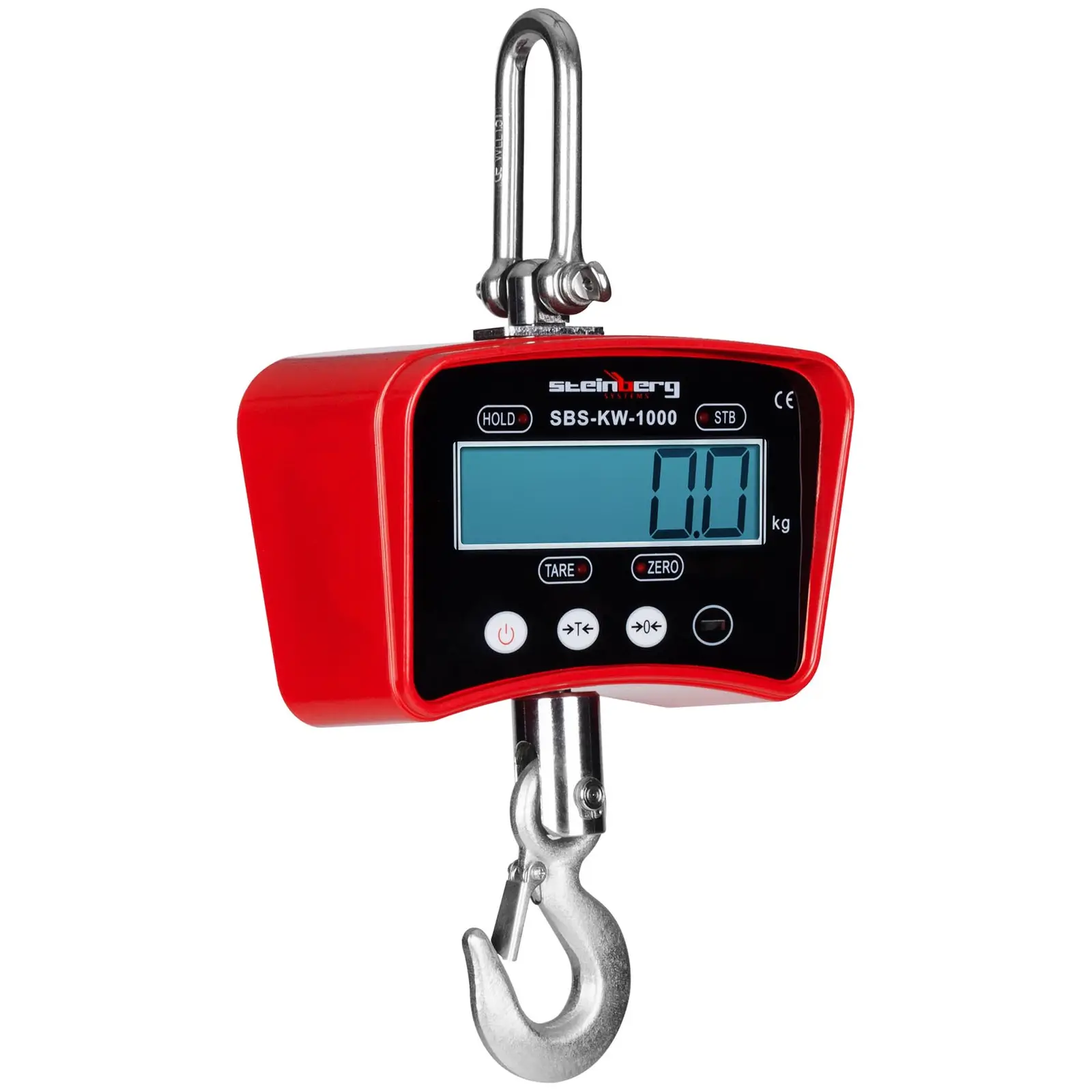 Dinamómetro digital - 1.000 kg / 0,2 kg rojo