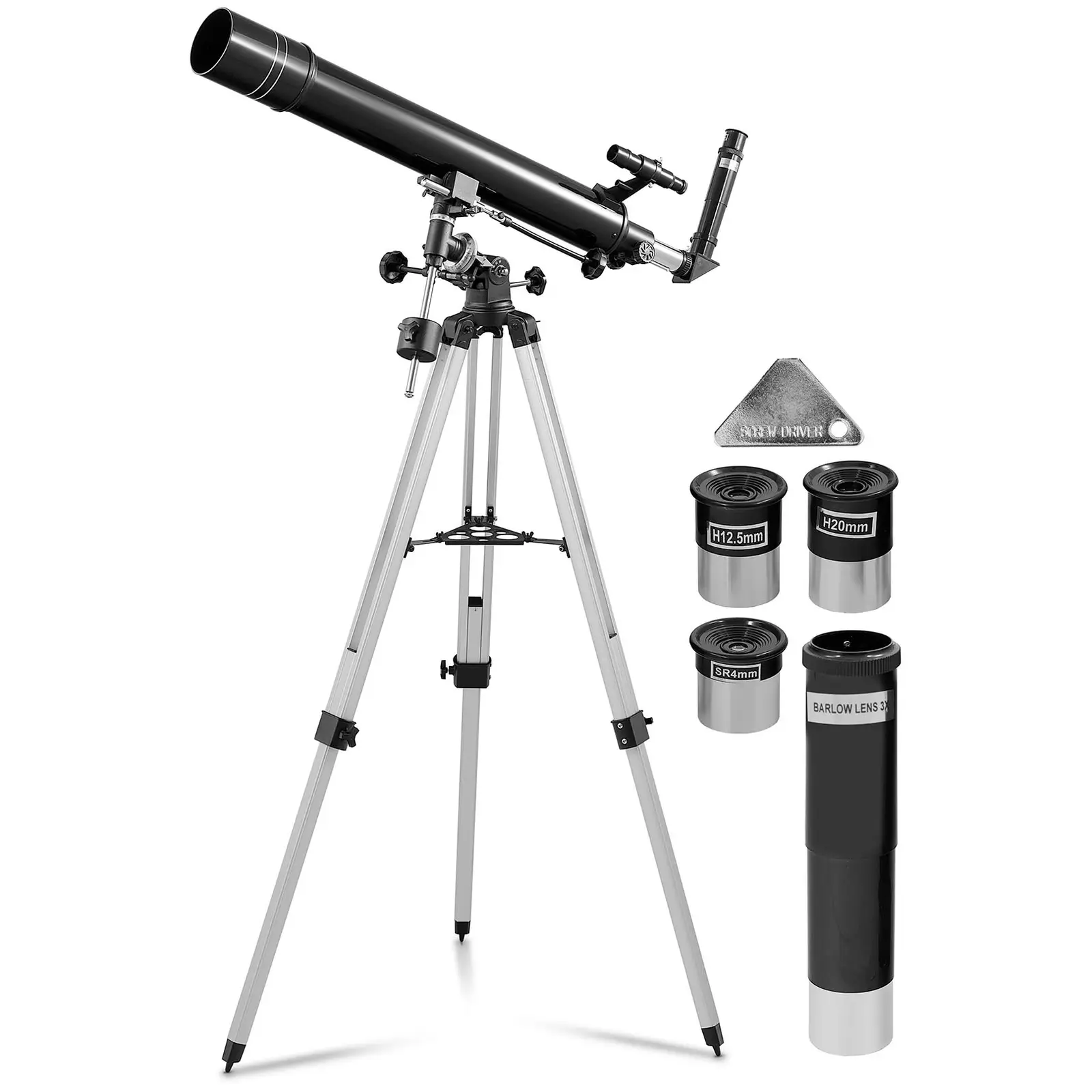 Telescopio - Ø 80 mm - 900 mm - Trípode