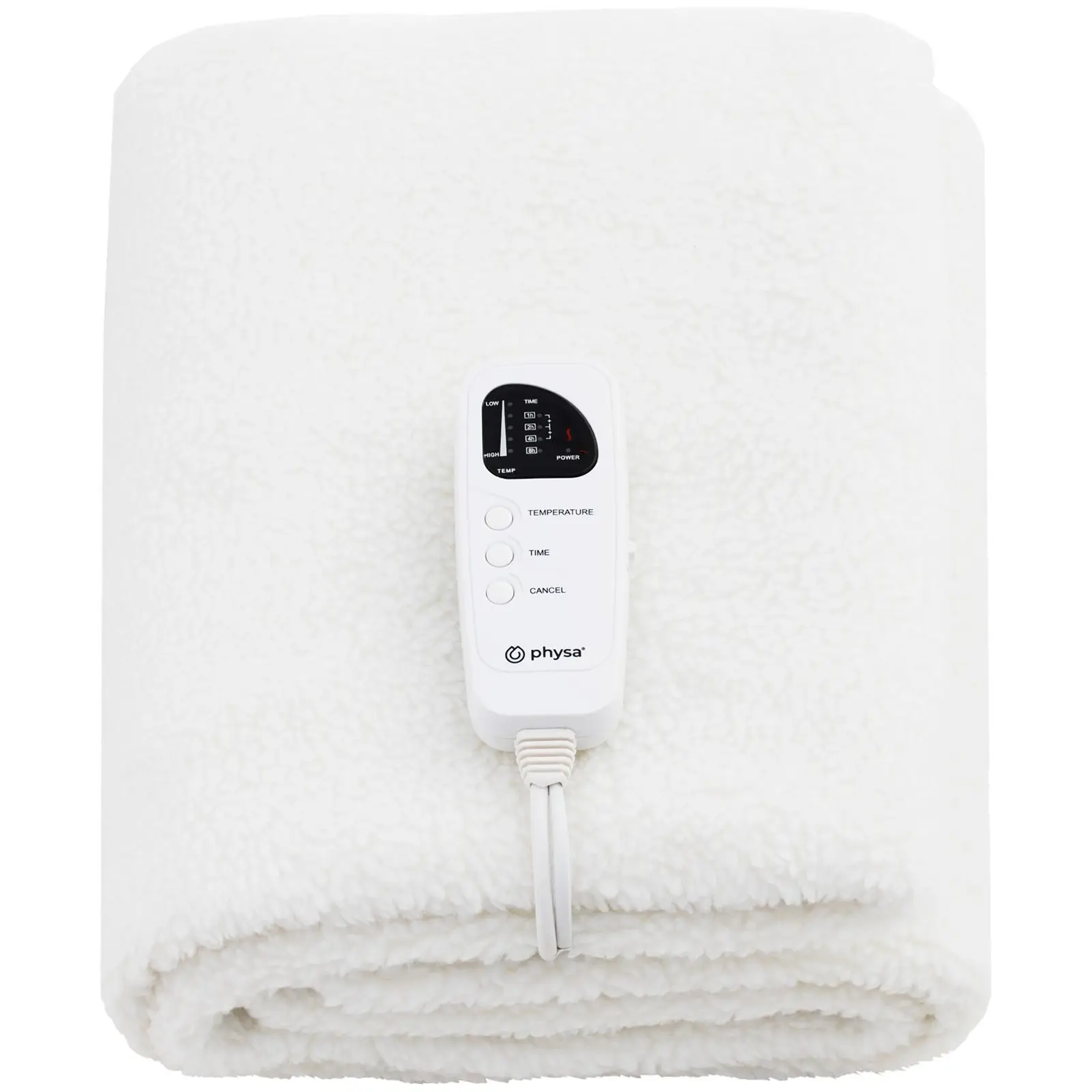 Manta eléctrica para camilla de masaje - 180 x 75 cm - 60 W - temporizador - LED - vellón