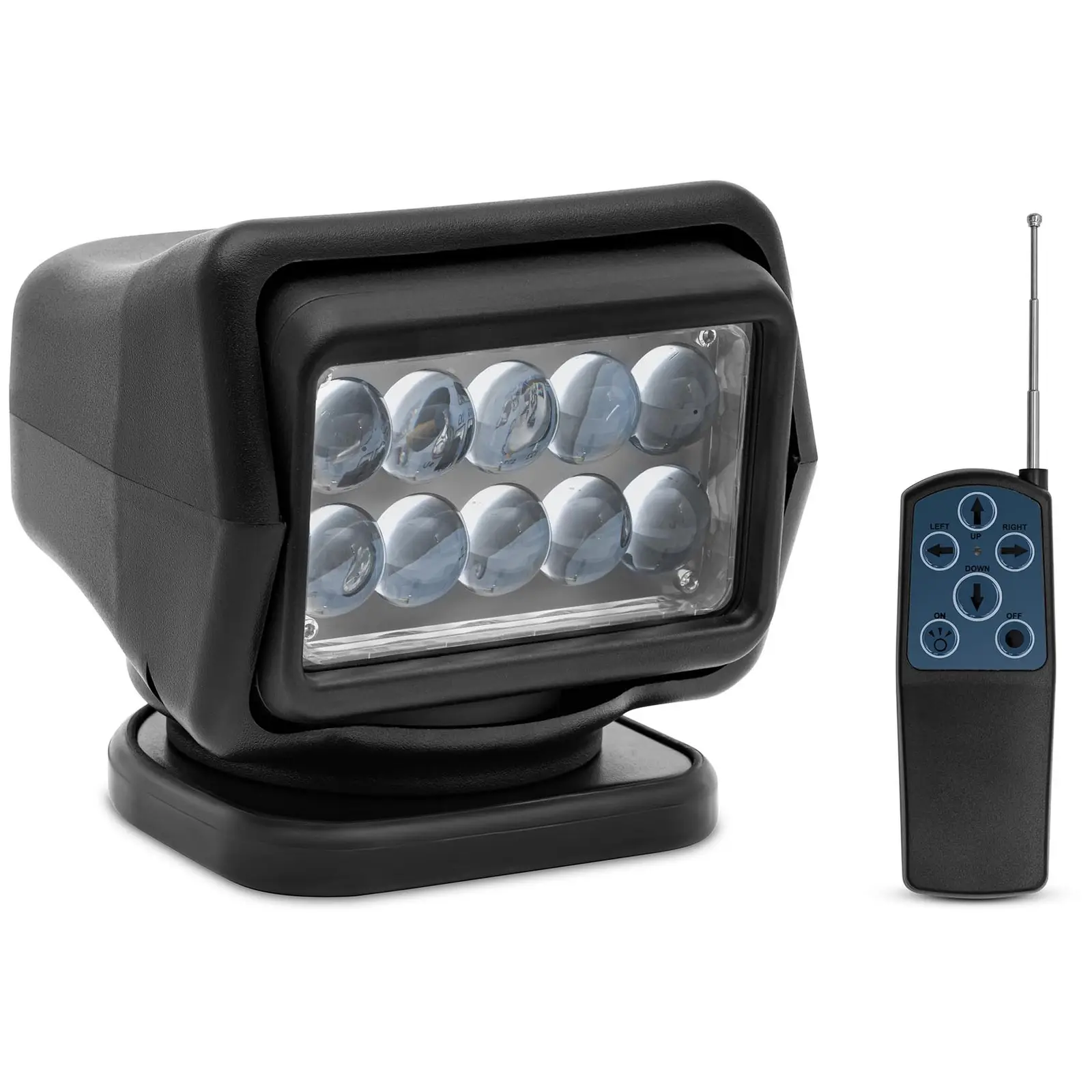 Reflector LED de búsqueda - 9 - 32 V - 50 W - 360° giratorio - 120° inclinable - con mando a distancia