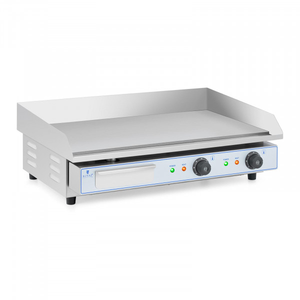 Plancha eléctrica fry-top doble - 730 x 400 mm - Royal Catering - Flat - 2 x 2.200 W