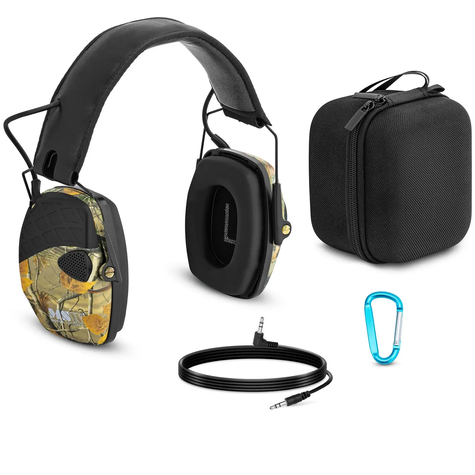 Protección auditiva - control dinámico de ruido externo - camuflaje