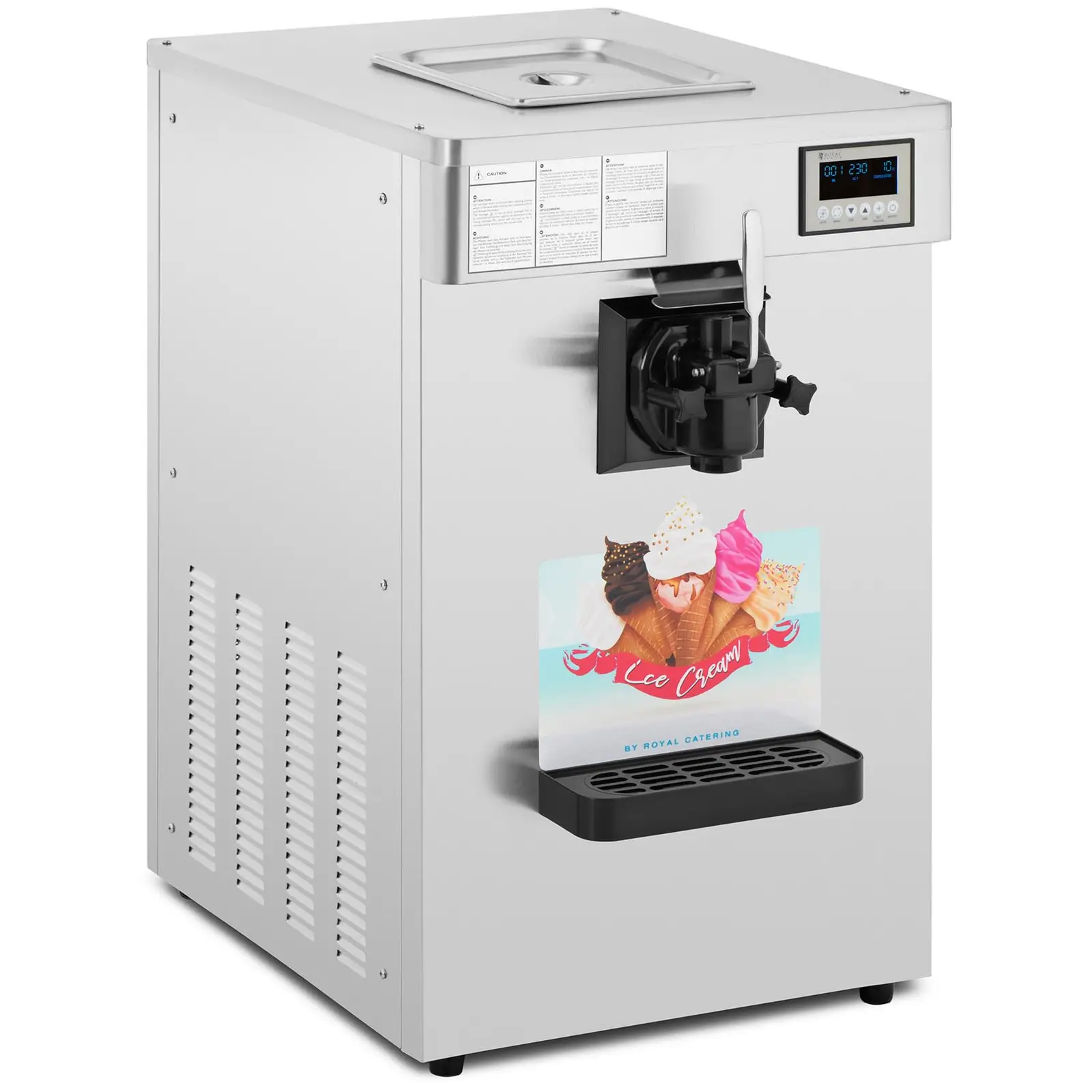 Máquina de helados soft - 1150 W - 18 l/h - 1 sabor - Royal Catering 