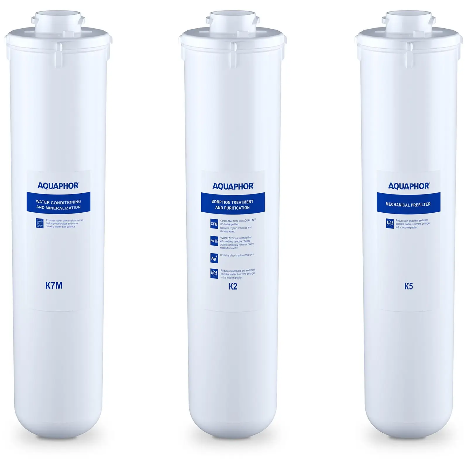 Filtros de agua por osmosis inversa Aquaphor - set de filtros de repuesto K2 + K5 K7M