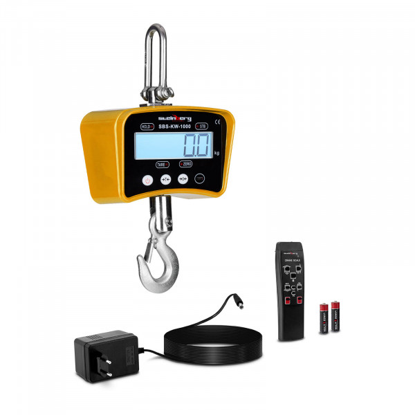 Dinamómetro digital -1.000 kg/0,5kg-amarillo